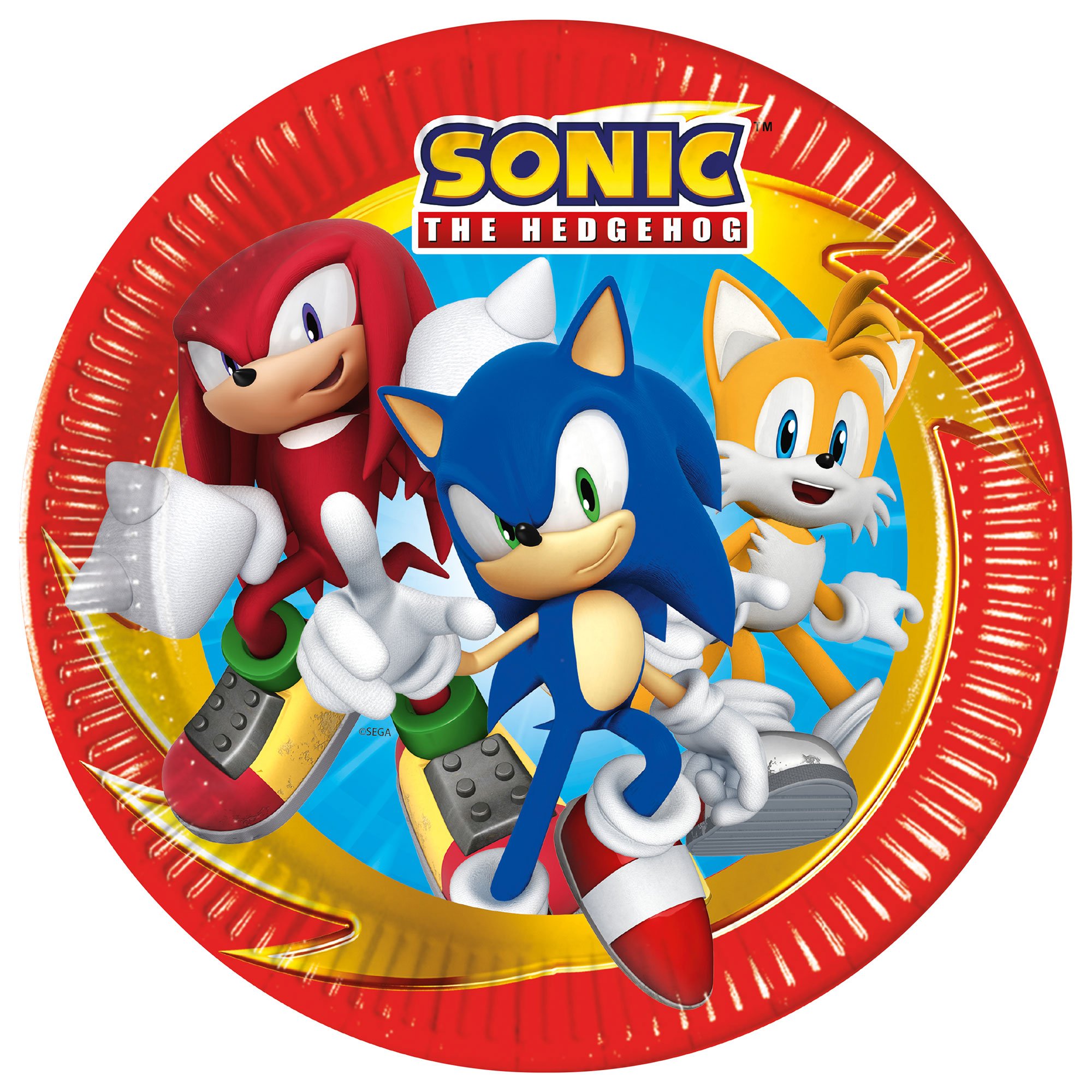 Sonic The Hedgehog Party Tableware & Decorations Bundle - 16 Guests