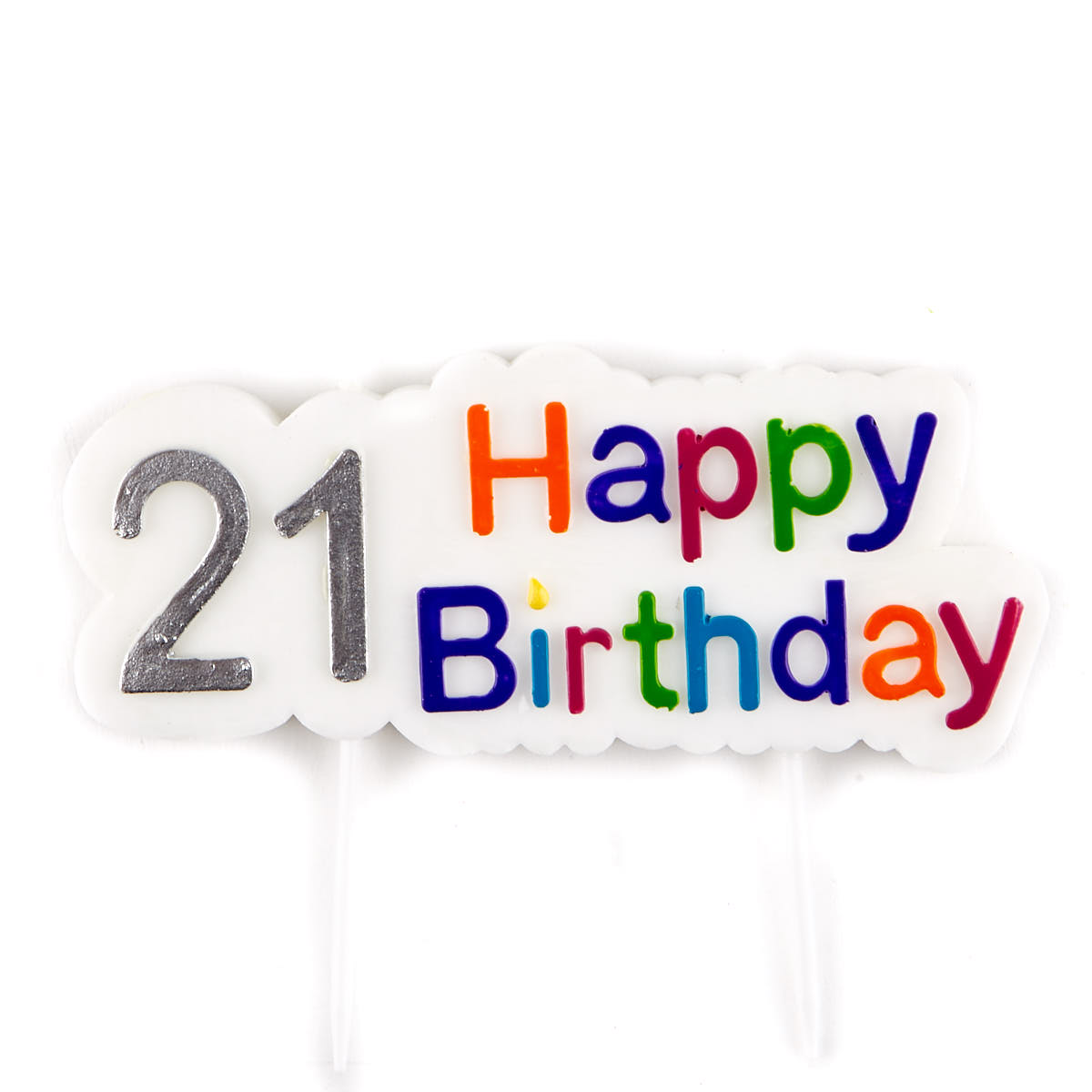 Happy 21st Birthday Cake Candle