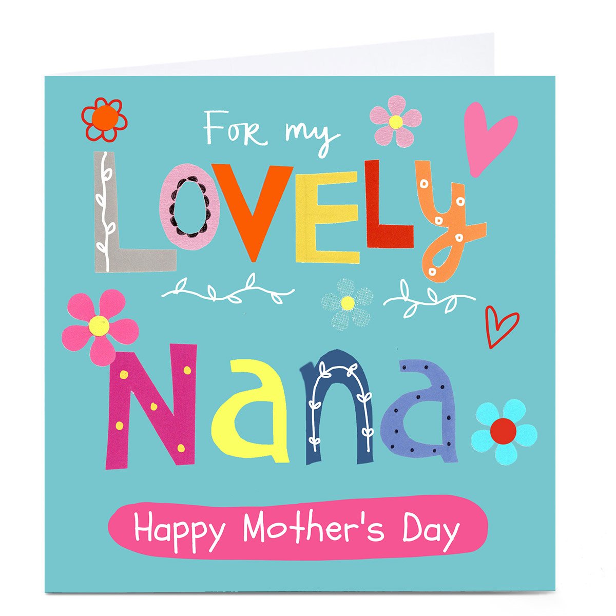 Personalised Lindsay Loves To Draw Card - Lovely Nana