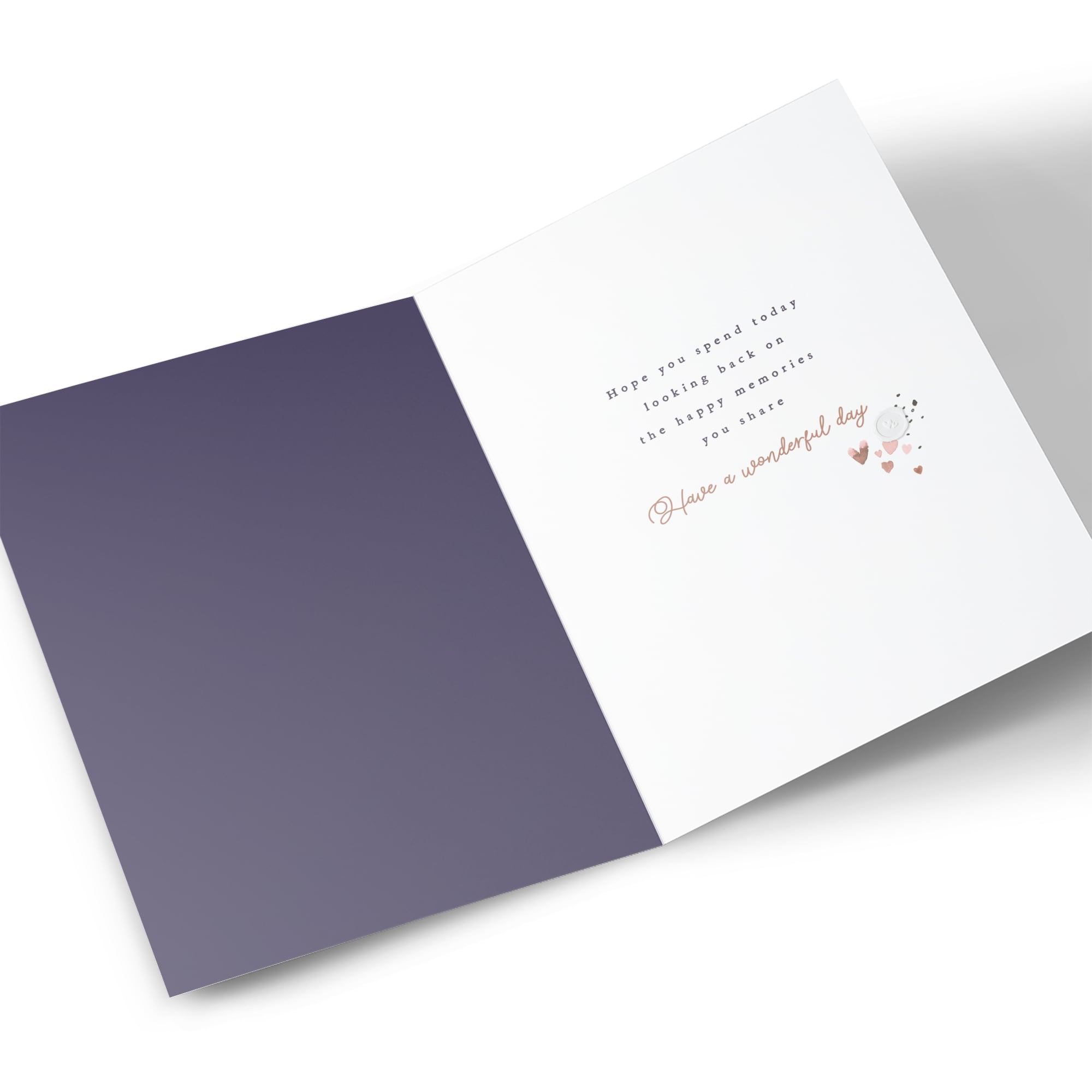 Anniversary Card - Romantic Polaroids, Son & Daughter in Law