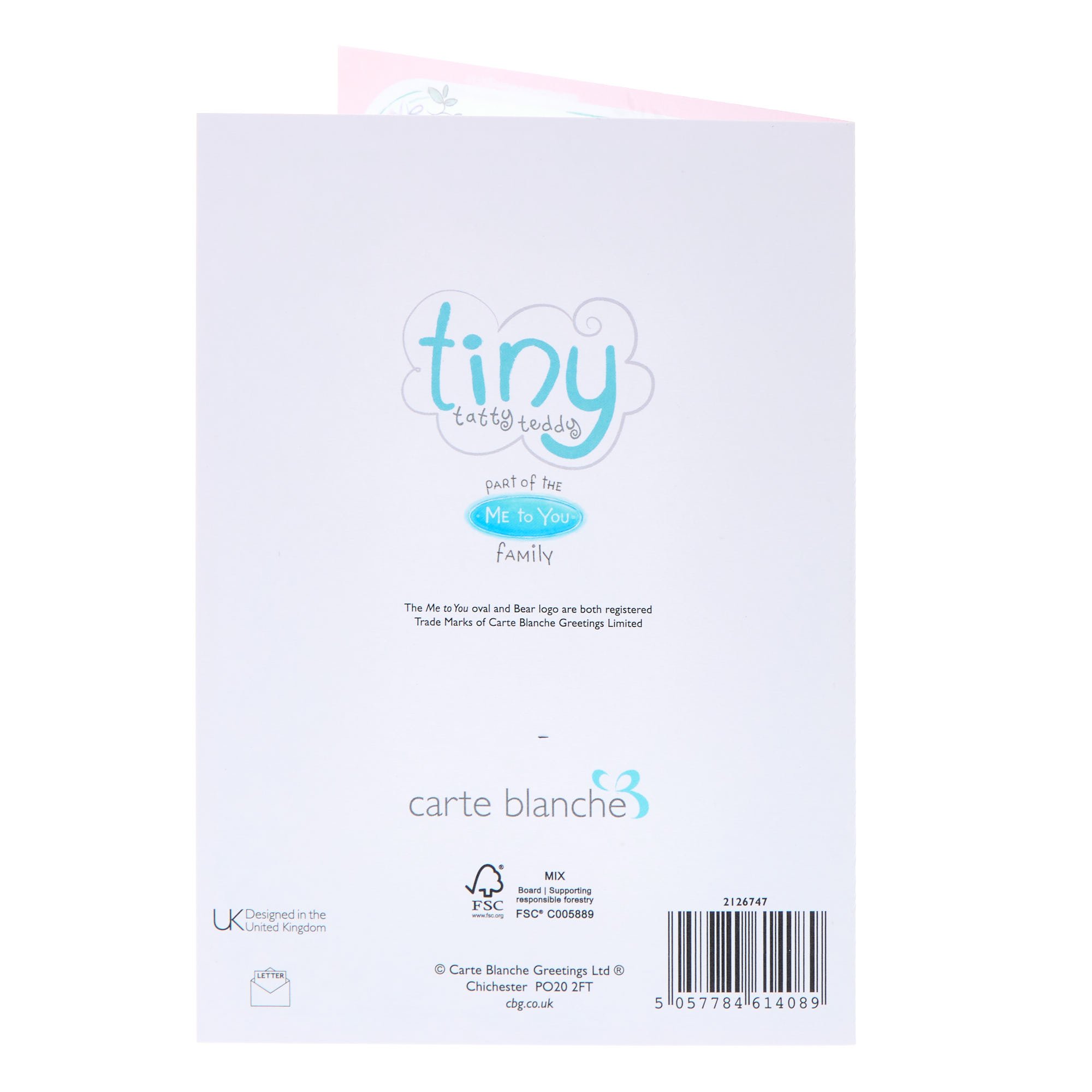 Me To You Tatty Teddy New Baby Granddaughter Card