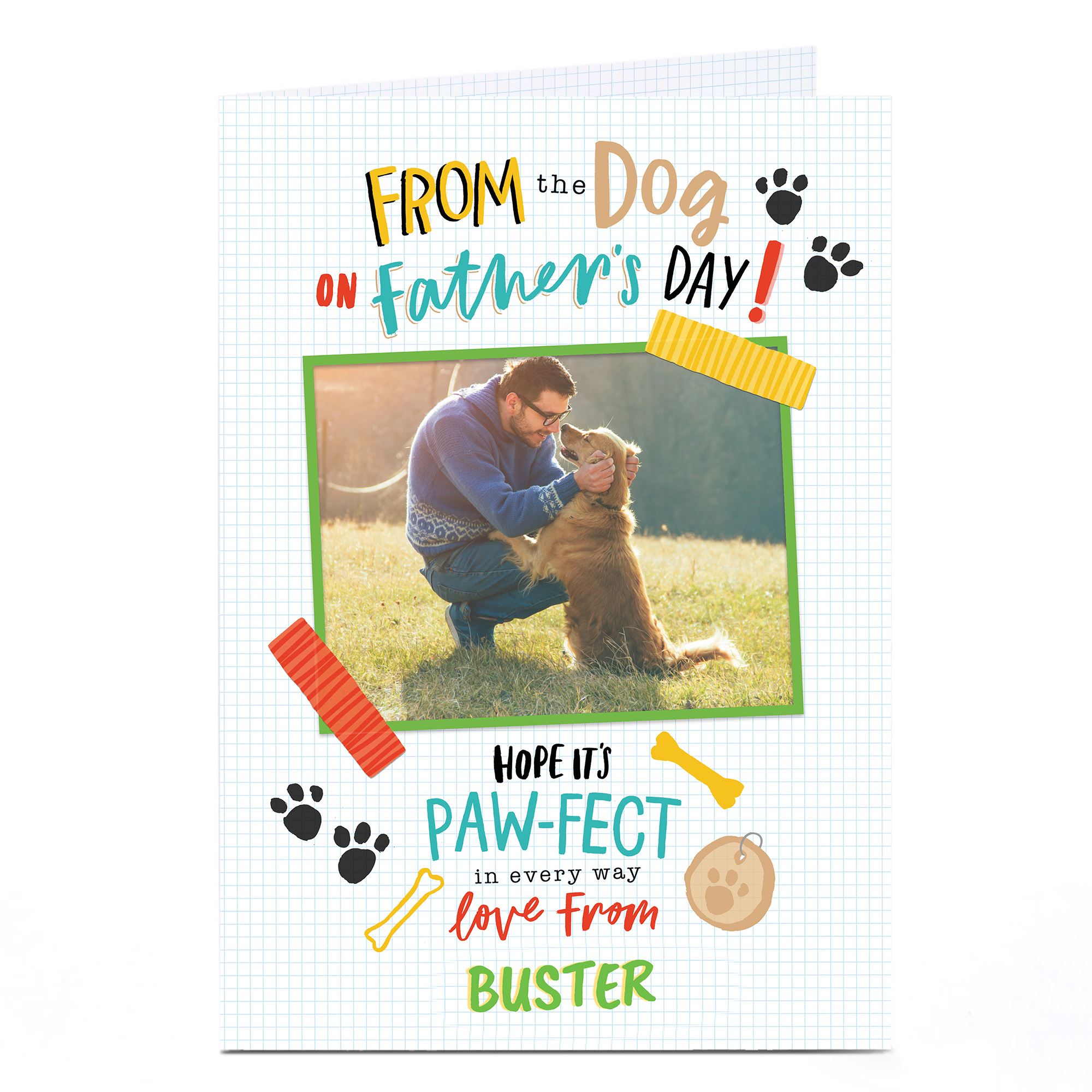 Photo Father's Day Card - From The Dog