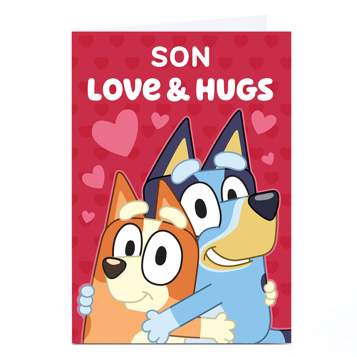 Personalised Valentine's Day Card - Bluey Son