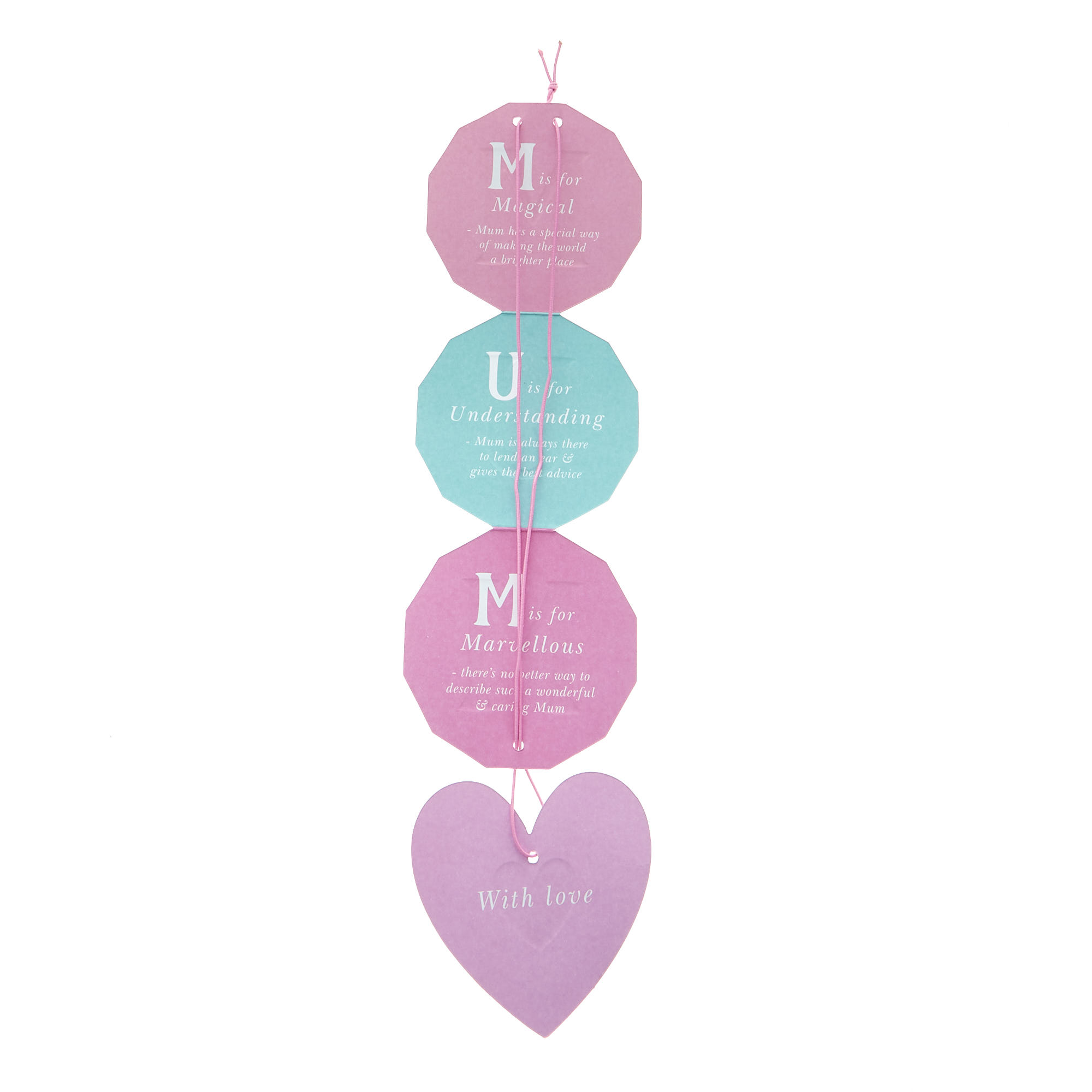 Birthday Card - Mum Detachable Hanging Keepsake