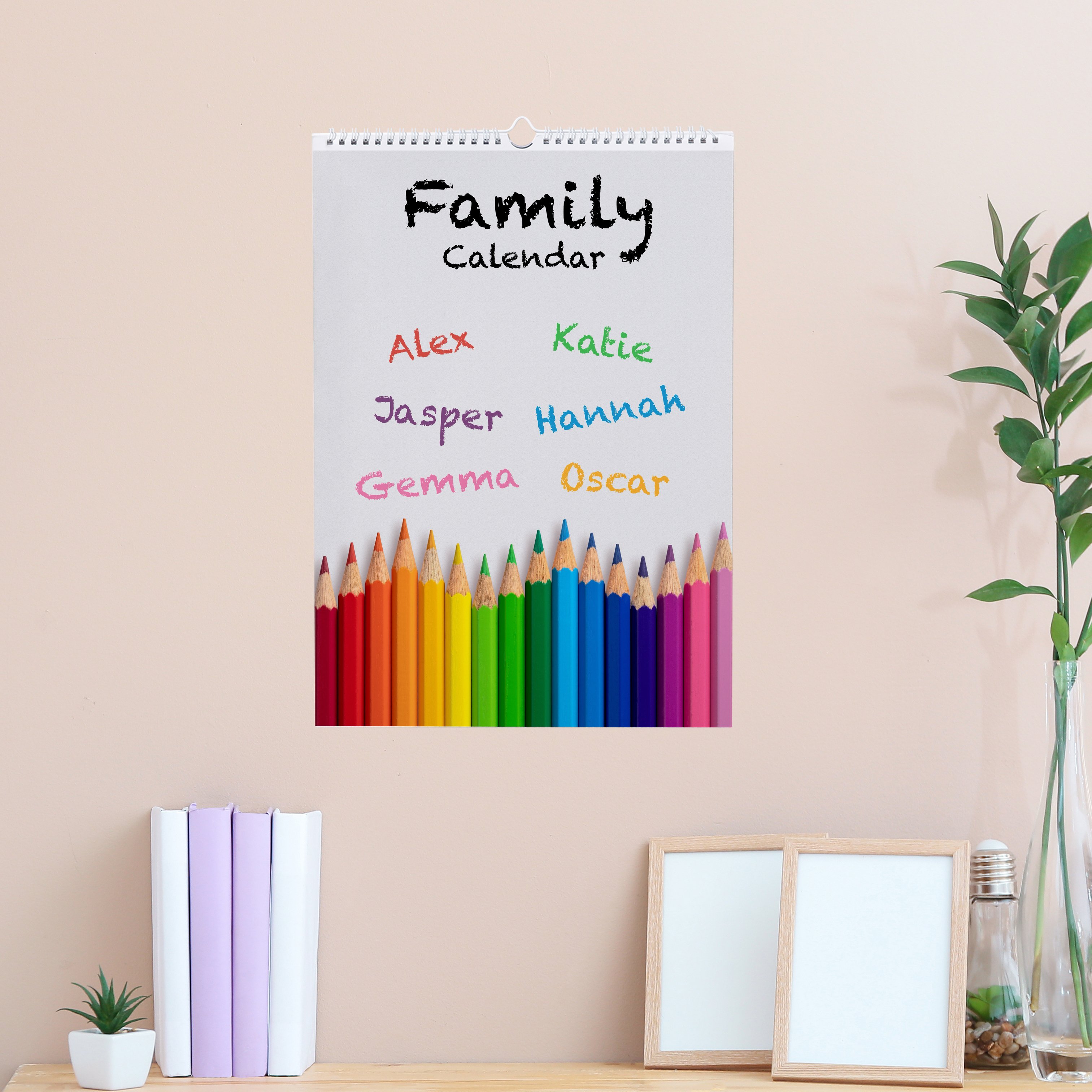 Personalised A3 Planner Calendar - Our Family