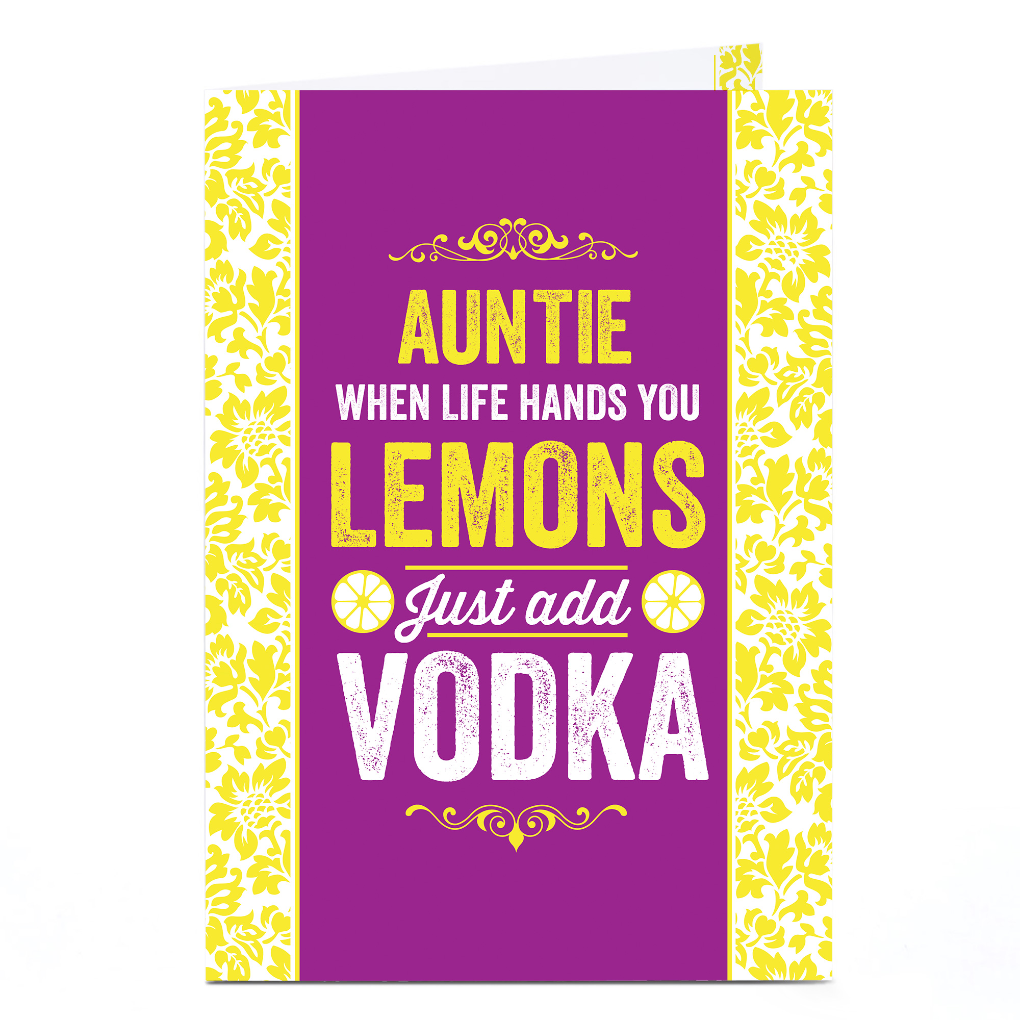 Personalised Birthday Card - Just Add Vodka [any name]
