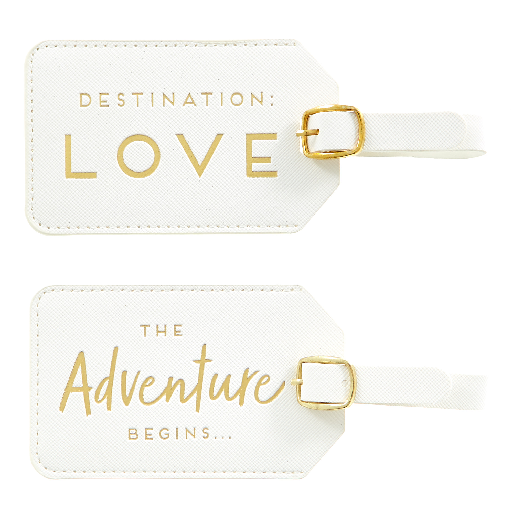 Two Hearts Luggage Tags
