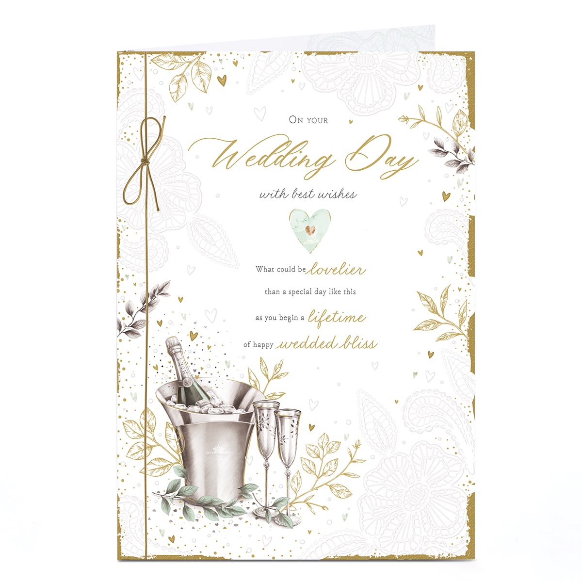Wedding Card - Begin A Lifetime of Happy Wedded Bliss