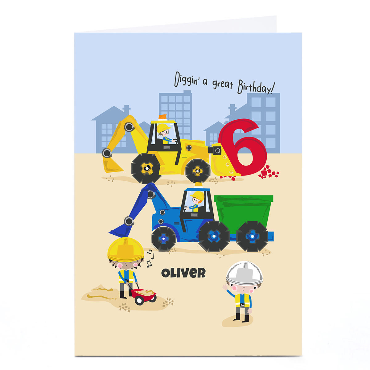 Personalised Rachel Griffin Birthday Card - Diggin' A Great Birthday, 6