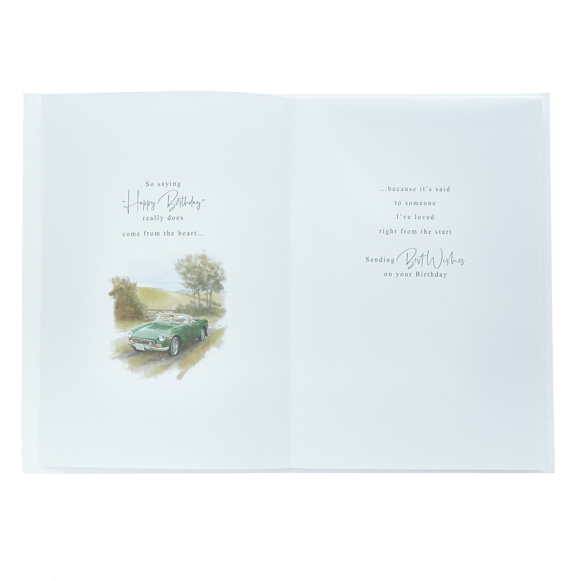Brother Many Happy Times Classic Car Birthday Card