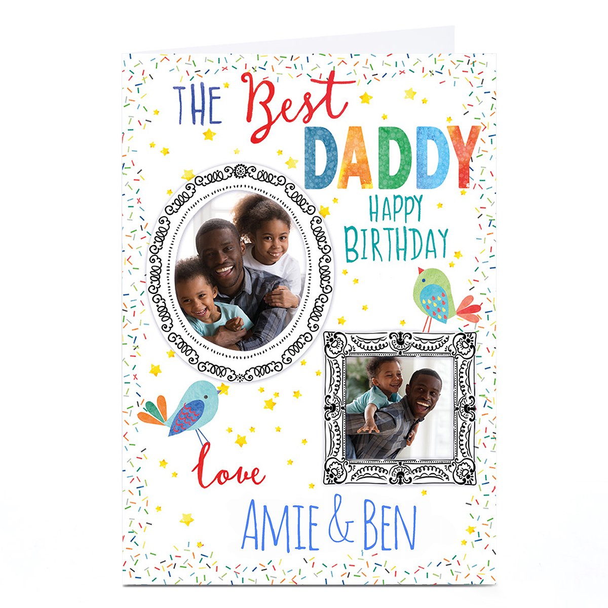 Photo Nikki Golesworthy Birthday Card - Best Daddy