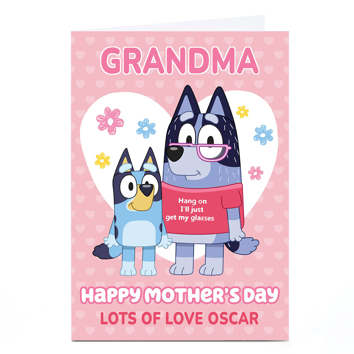 Personalised Mother's Day Card - Bluey Happy Mother's Day