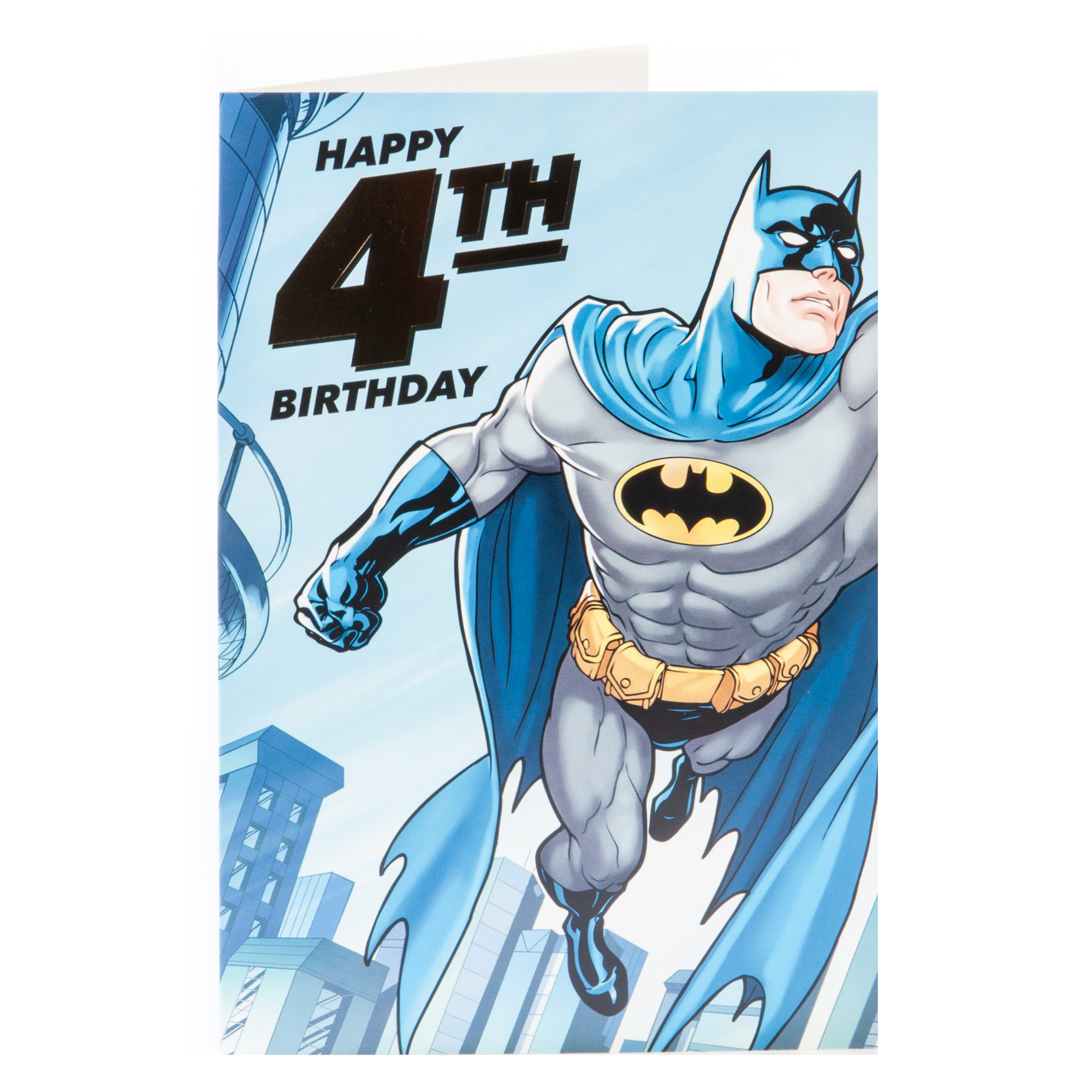 Batman 4th Birthday Card