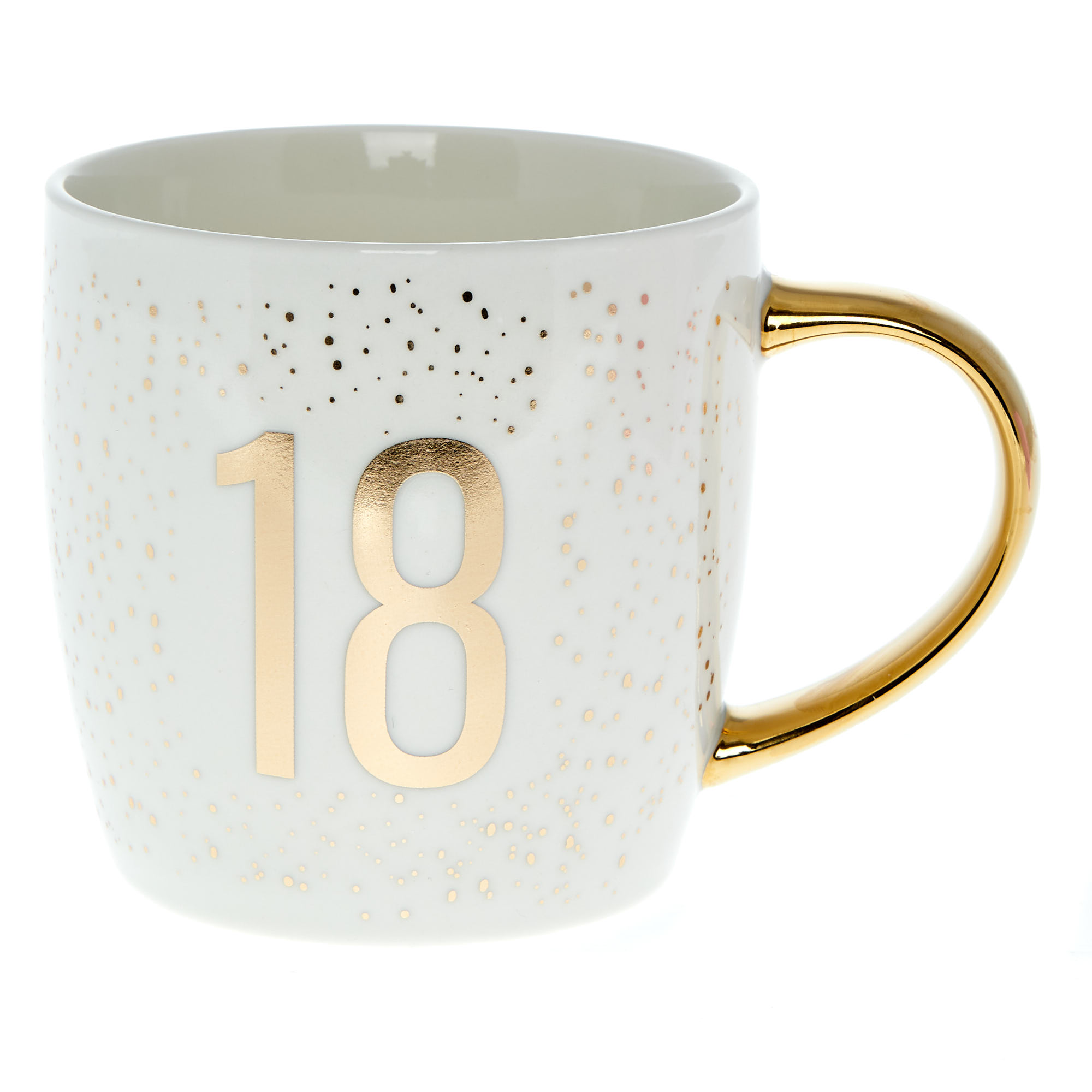 Gold Confetti 18th Birthday Mug