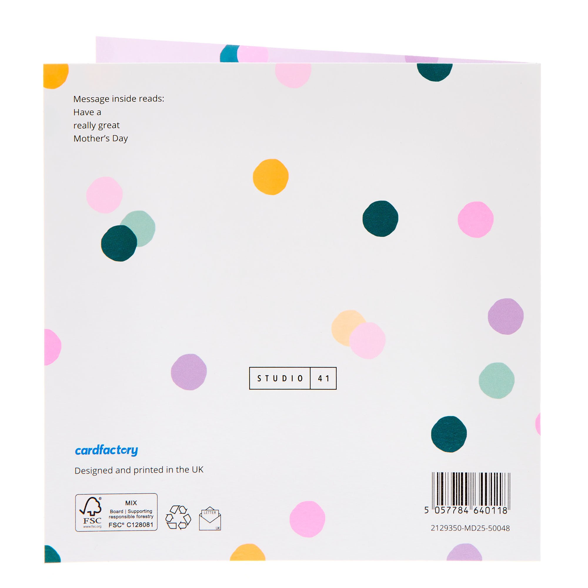 Spots & Stars MAM Studio 41 Mother's Day Card