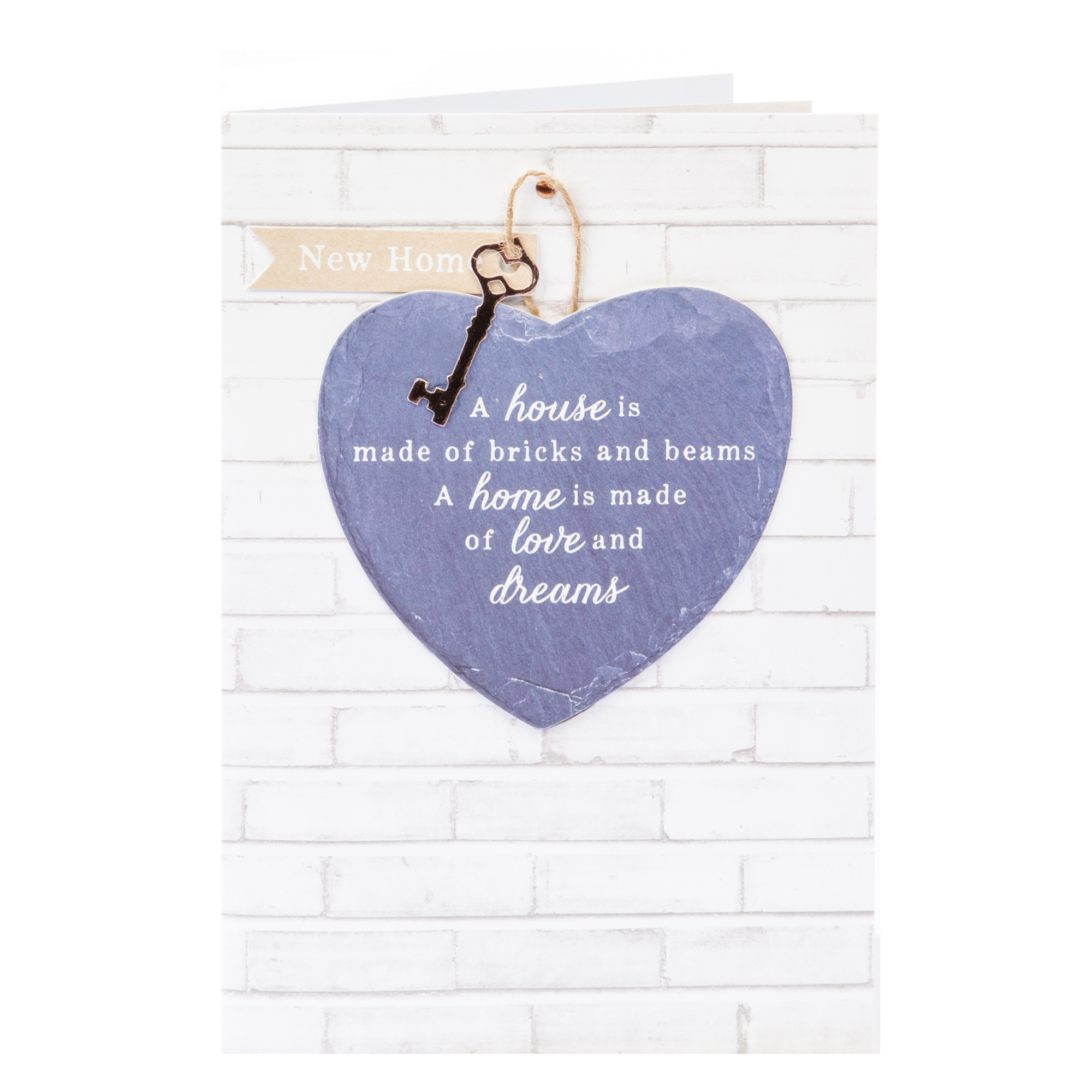 New Home Card - Love & Dreams (With Keepsake)