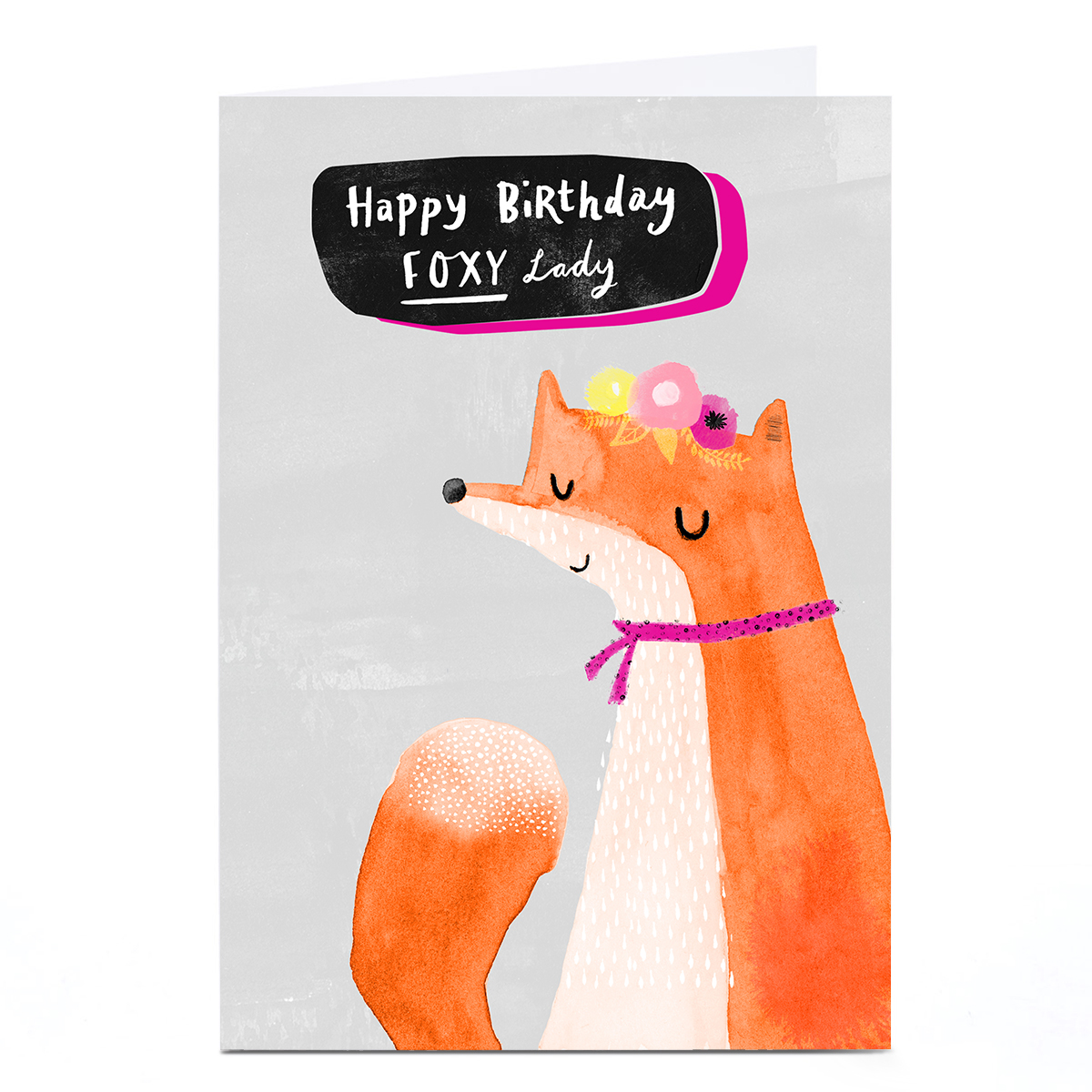 Personalised Andrew Thornton Birthday Card - Foxy Lady