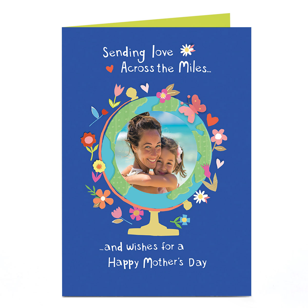 Photo Mother's Day Card - Photo Globe, Sending Love Across the Miles