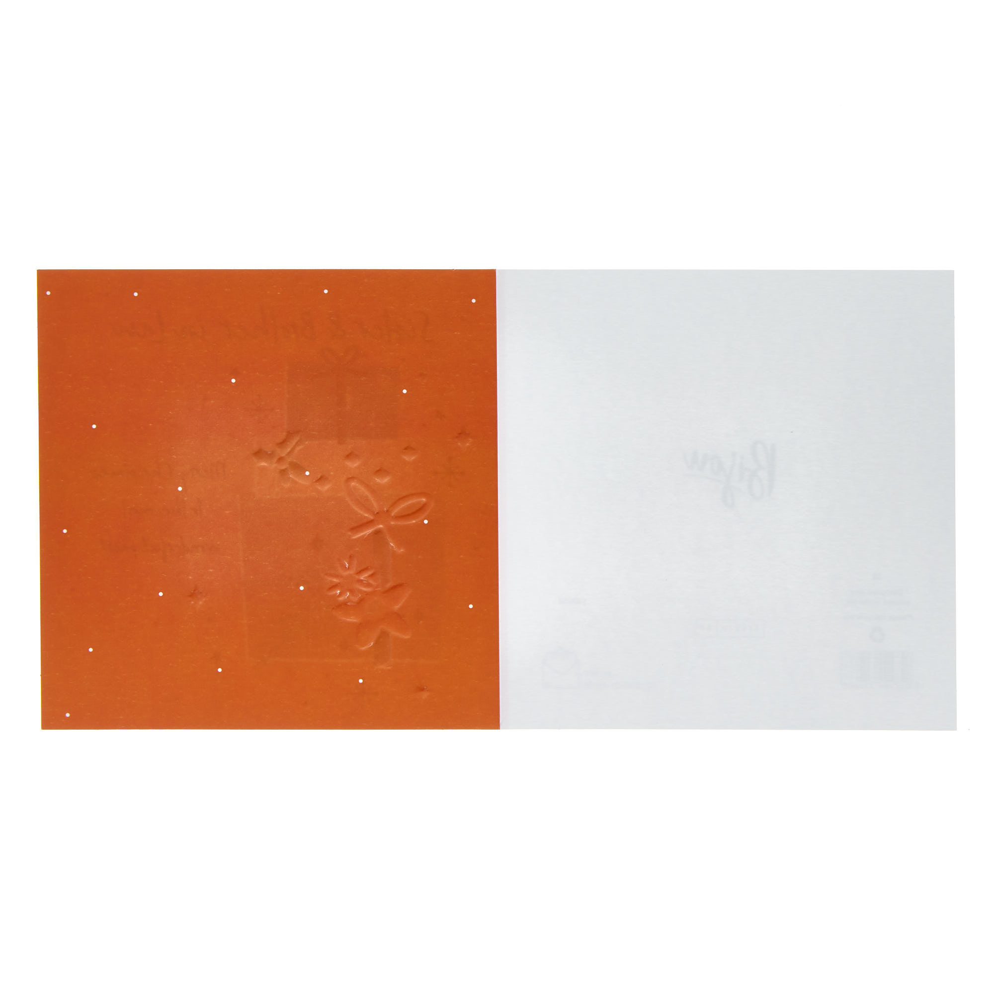 Sister & Brother In Law Orange Gifts Christmas Card