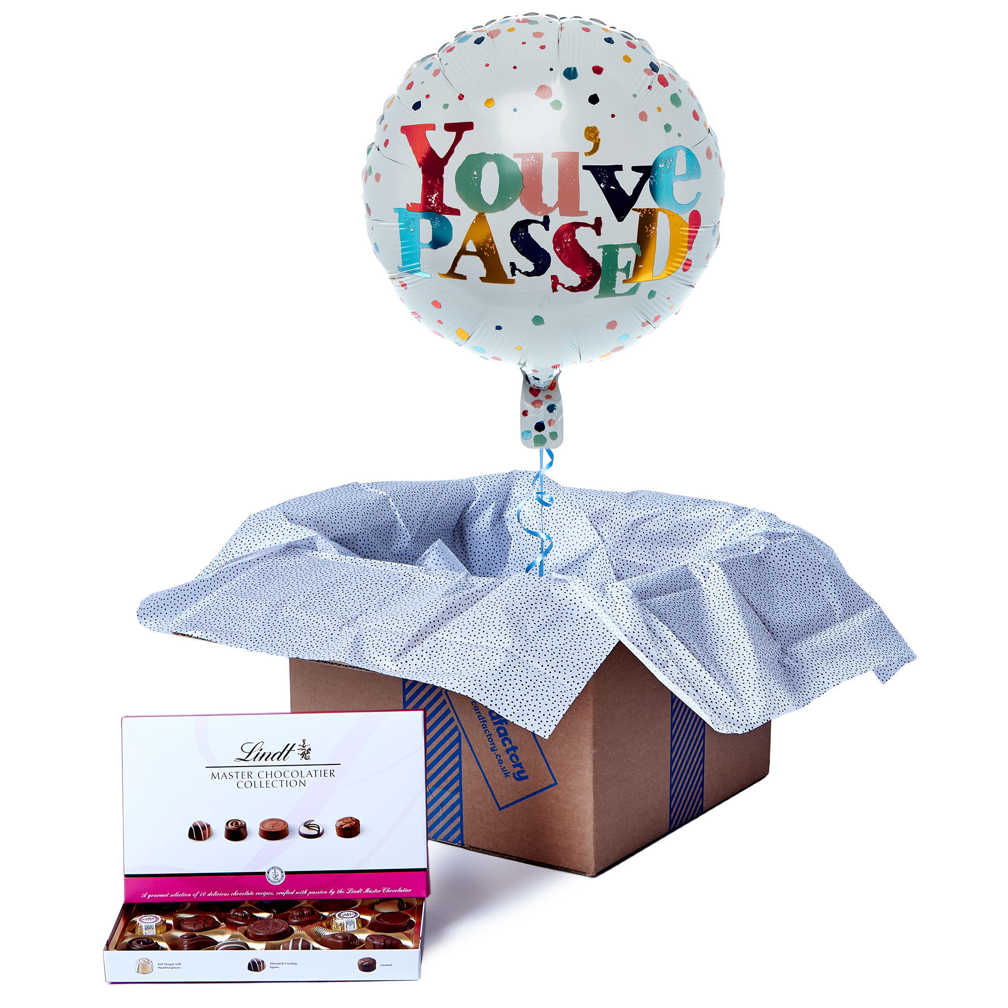 You've Passed Balloon & Lindt Chocolate Box - FREE GIFT CARD!