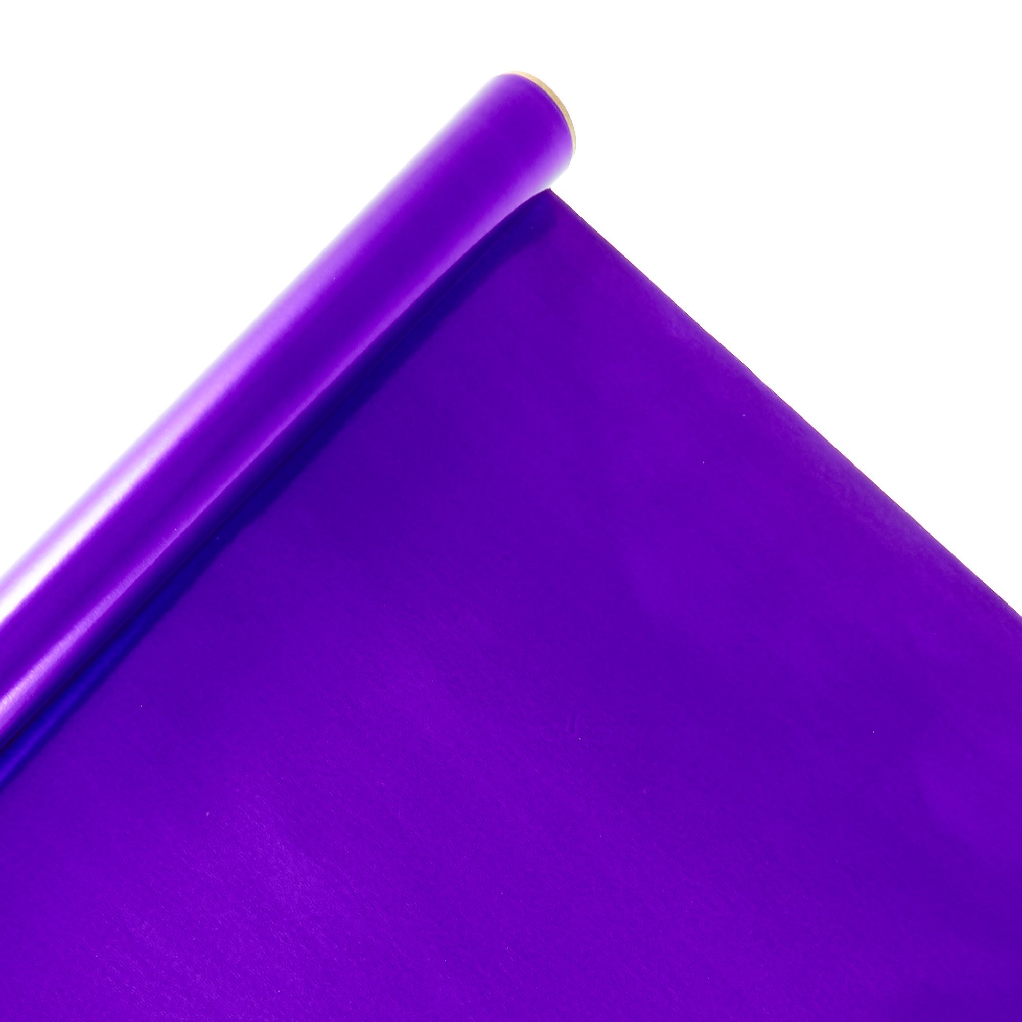 Purple Foil Wrapping Paper - 3 Metres 