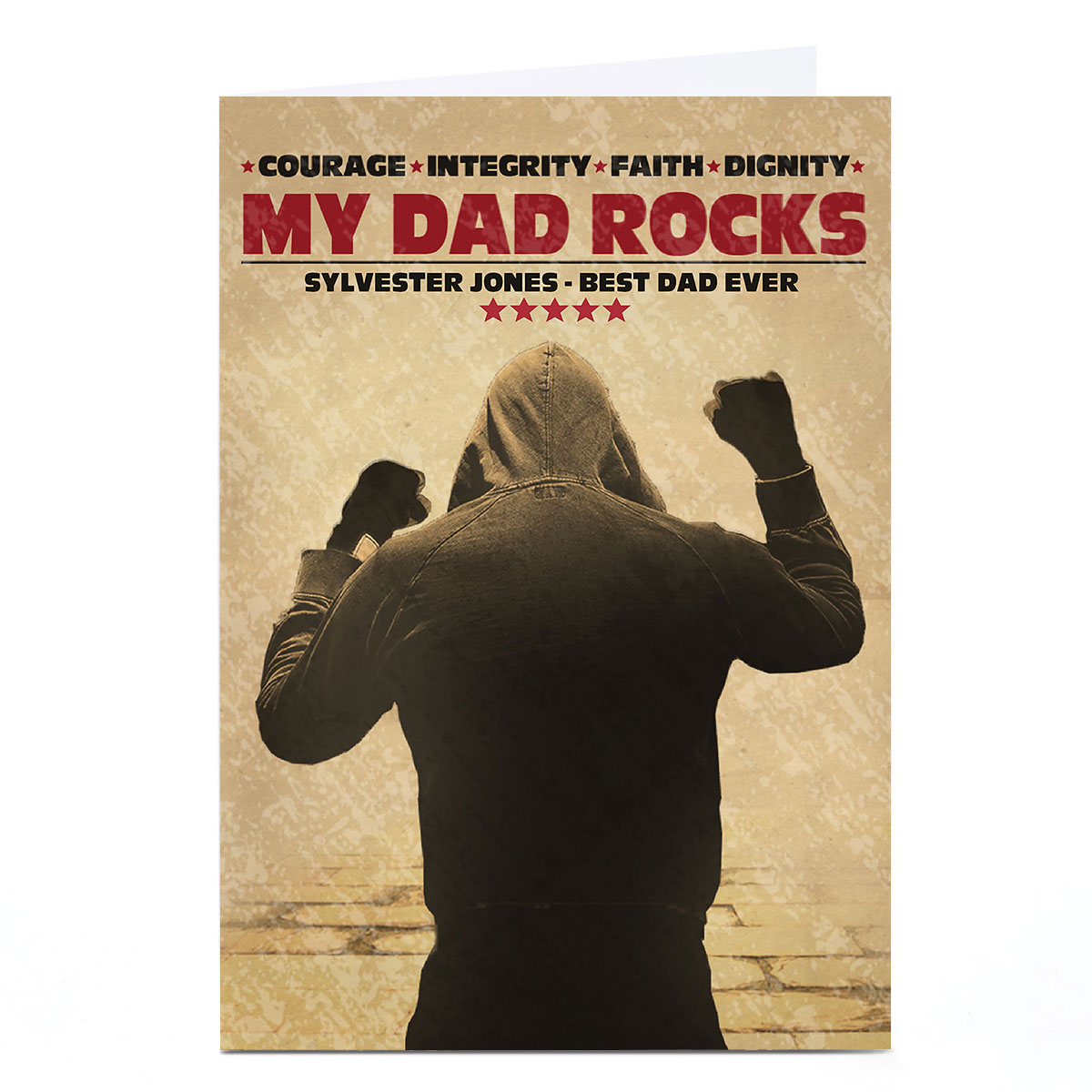 Personalised Card - Rocky Balboa, My Dad Rocks