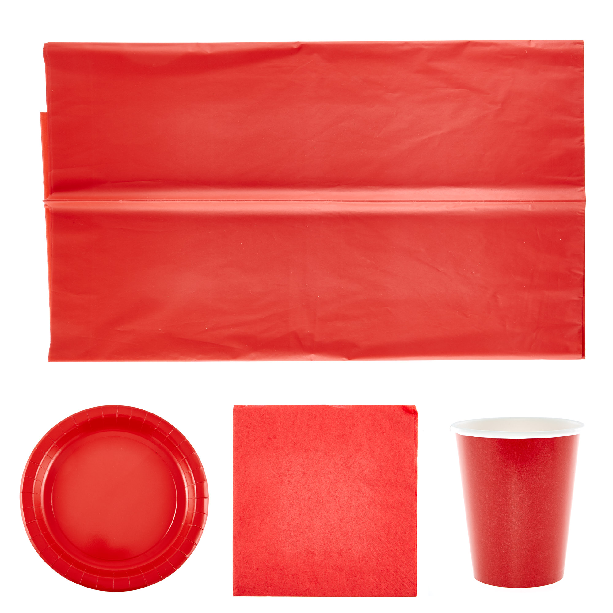 Buy Red Party Tableware Bundle 37 pieces for GBP 5.49 Card Factory UK