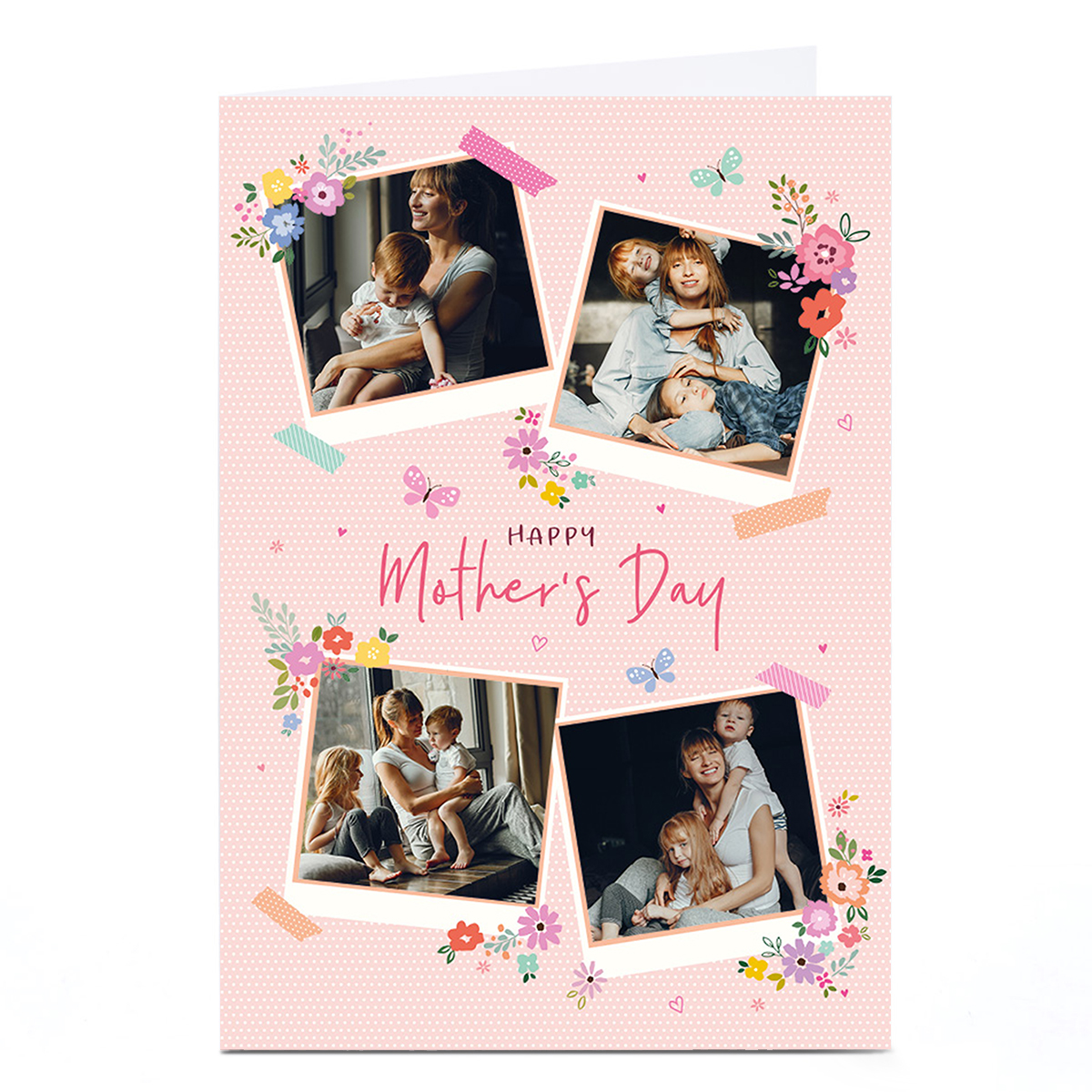 Photo Nikki Upsher Mother's Day Card -  4 Photos & Flowers