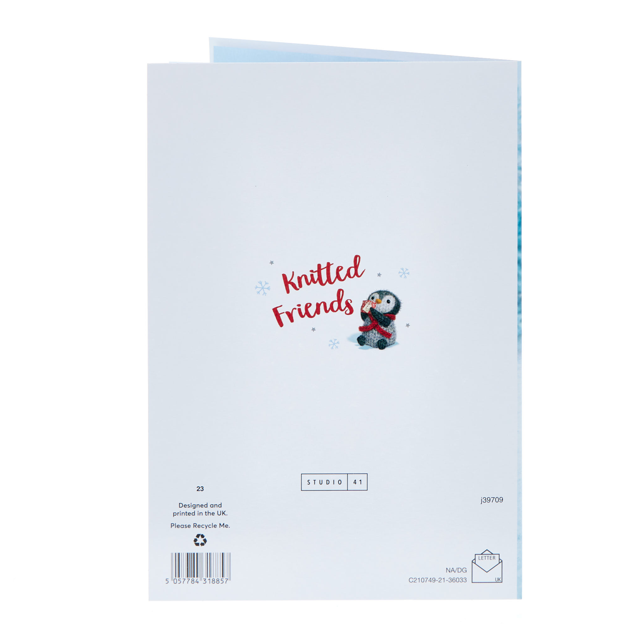 Husband Penguins Umbrella Christmas Card
