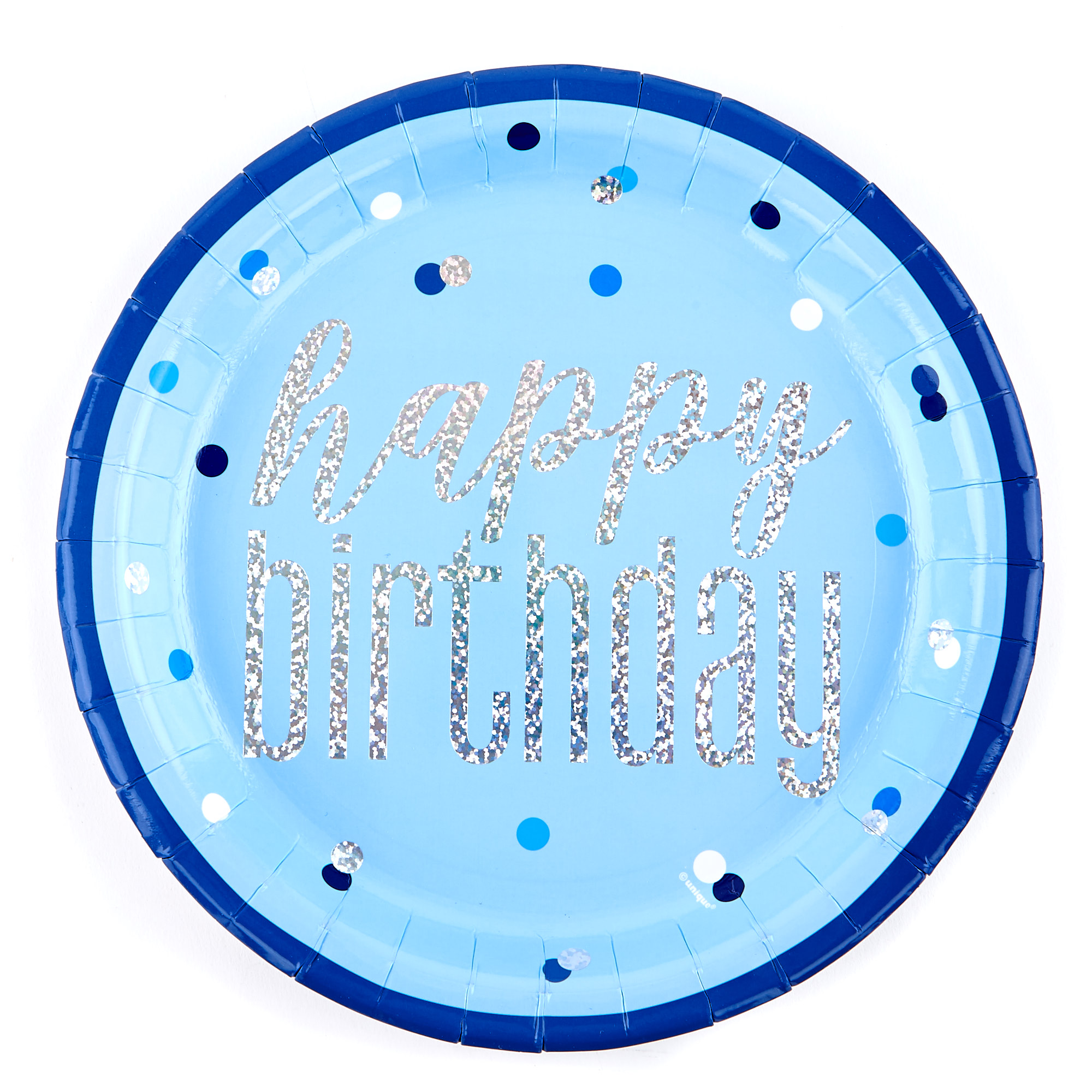 Blue 40th Birthday Party Tableware & Decorations Bundle -  16 Guests