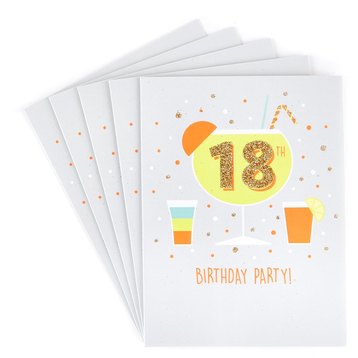 18th Birthday Party Invitations - Pack of 12