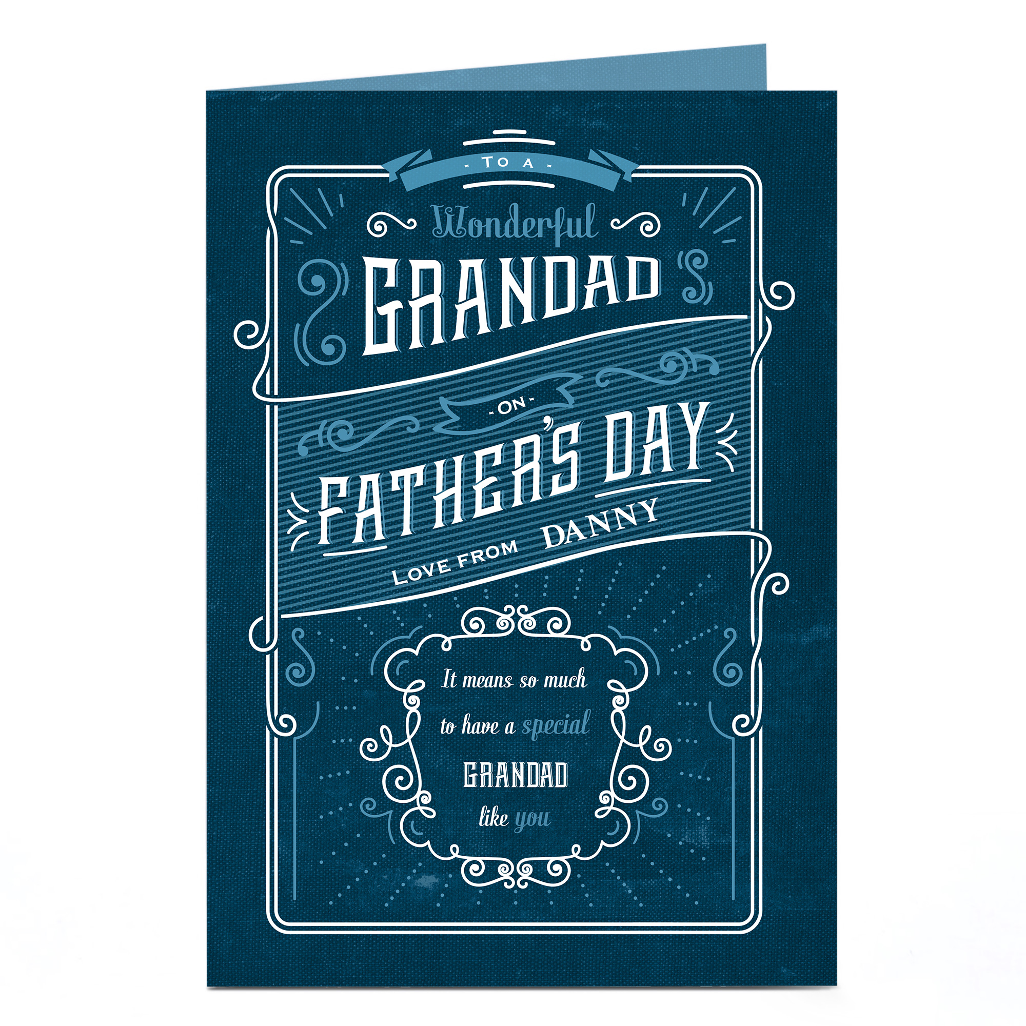 Personalised Father's Day Card - Wonderful Grandad