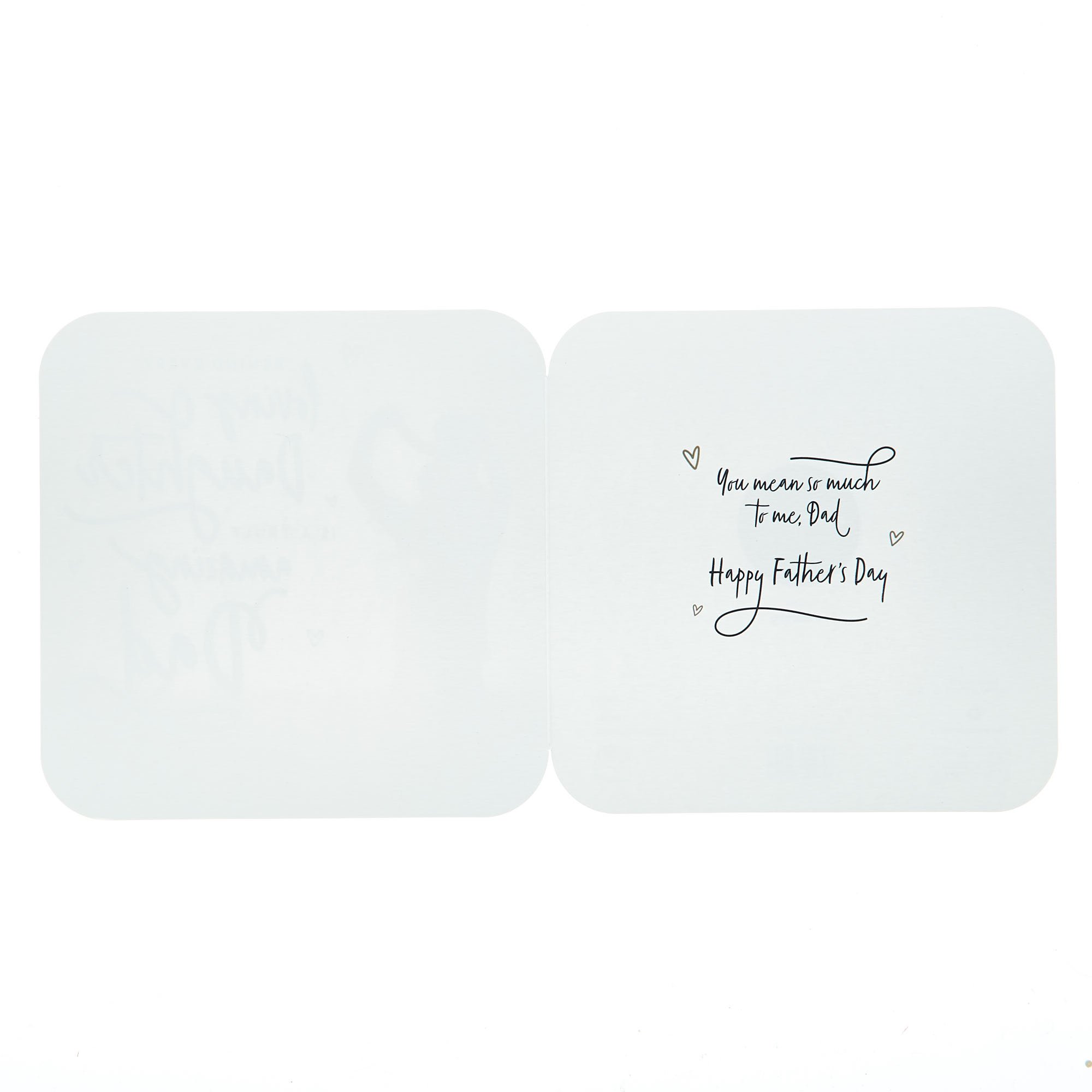 Platinum Collection Father's Day Card - Dad From Daughter
