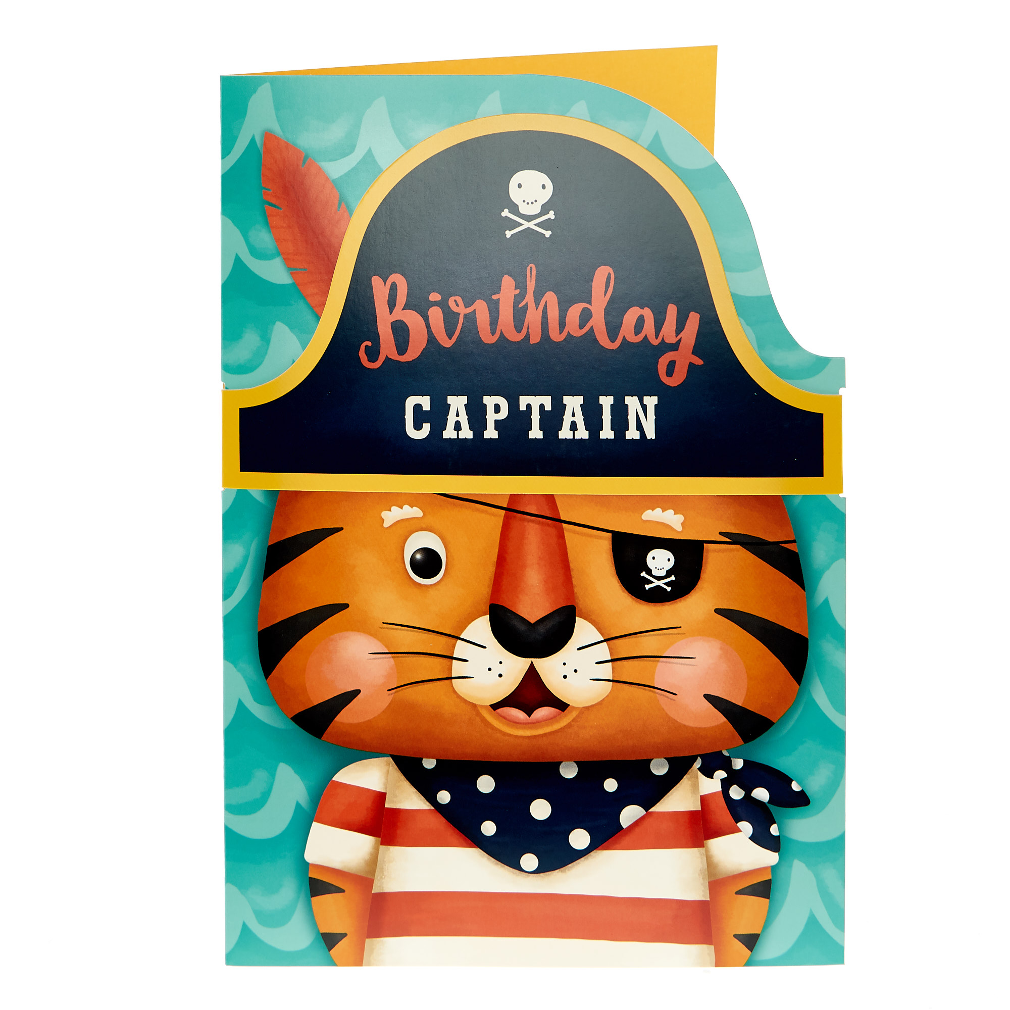 Dress-Up Birthday Card - Tiger Captain