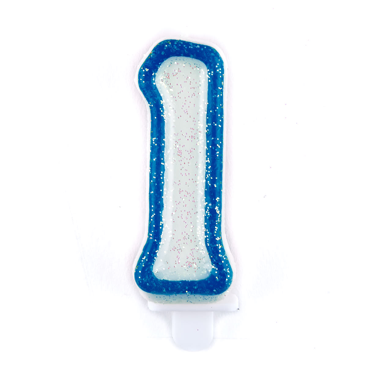 Blue Number 1 Birthday Candle 