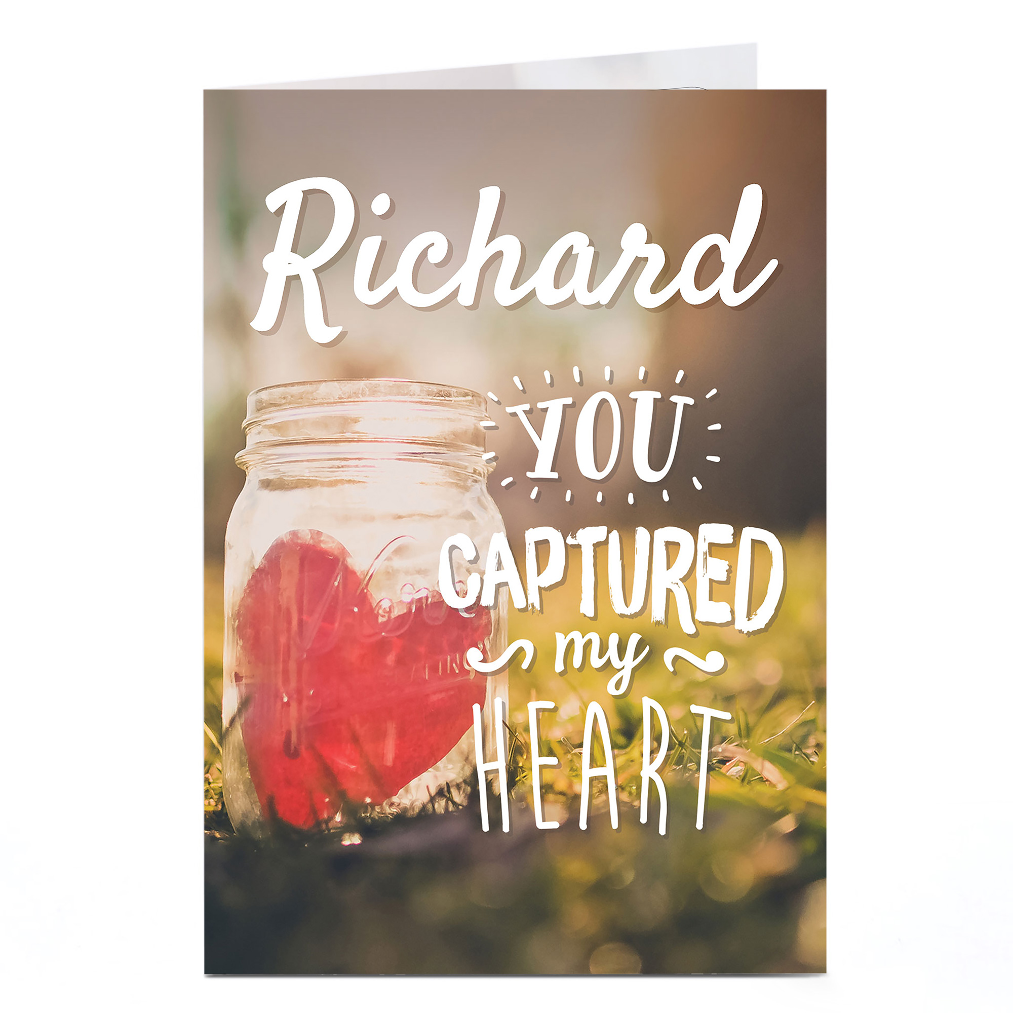 Personalised Card - Captured My Heart
