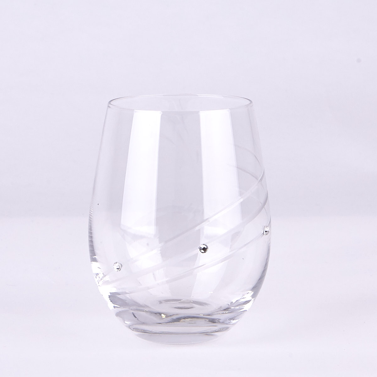 Engraved Diamante Glass Tumblers Set