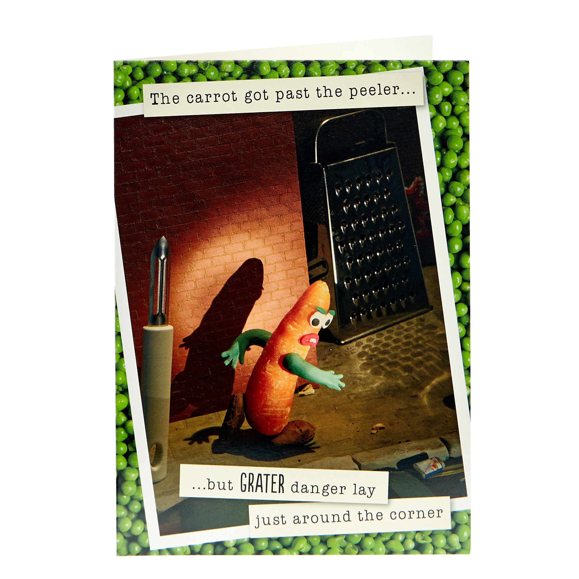 Violent Veg Birthday Card - The Grater Danger