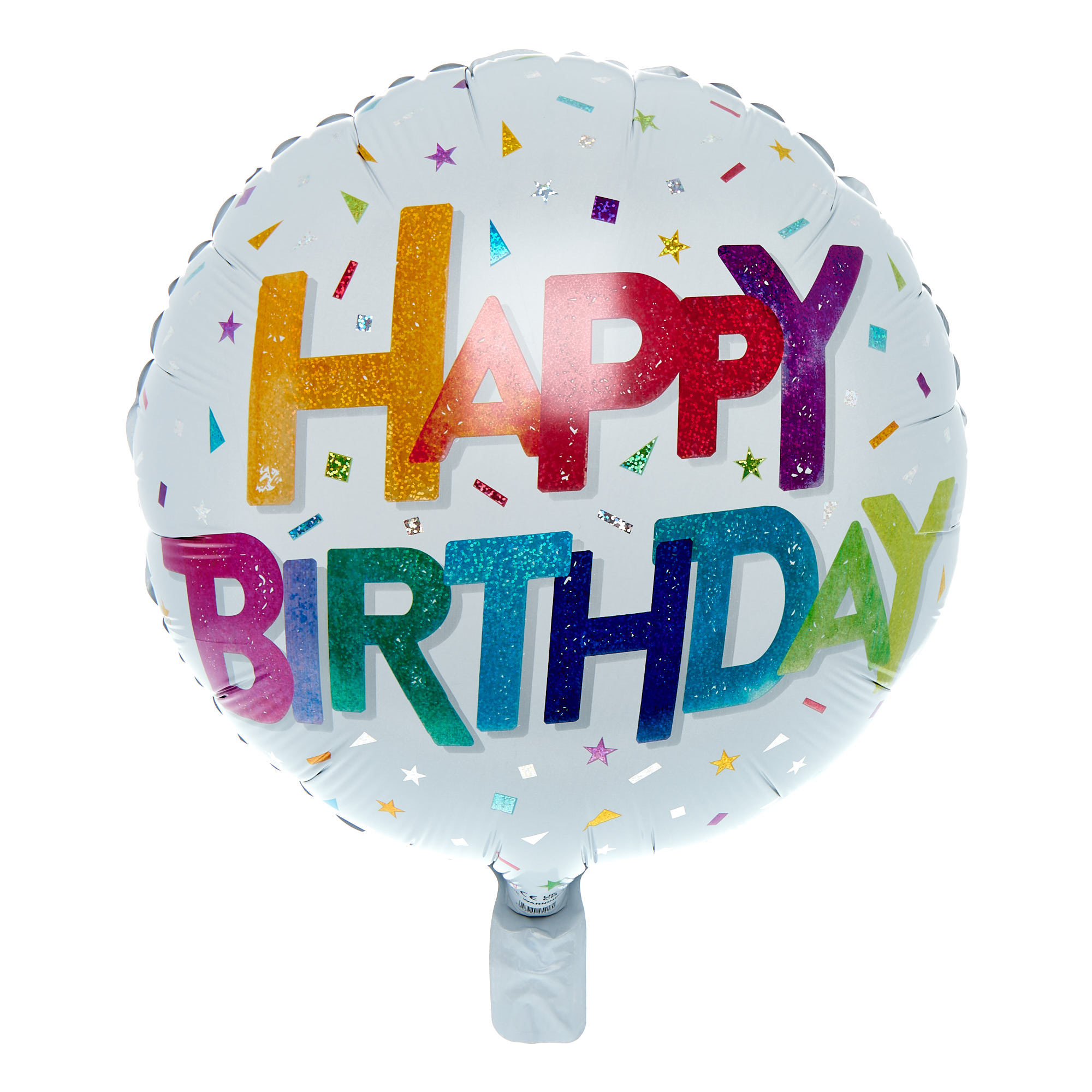 Rainbow Text Happy Birthday Balloon & Lindt Chocolate Box