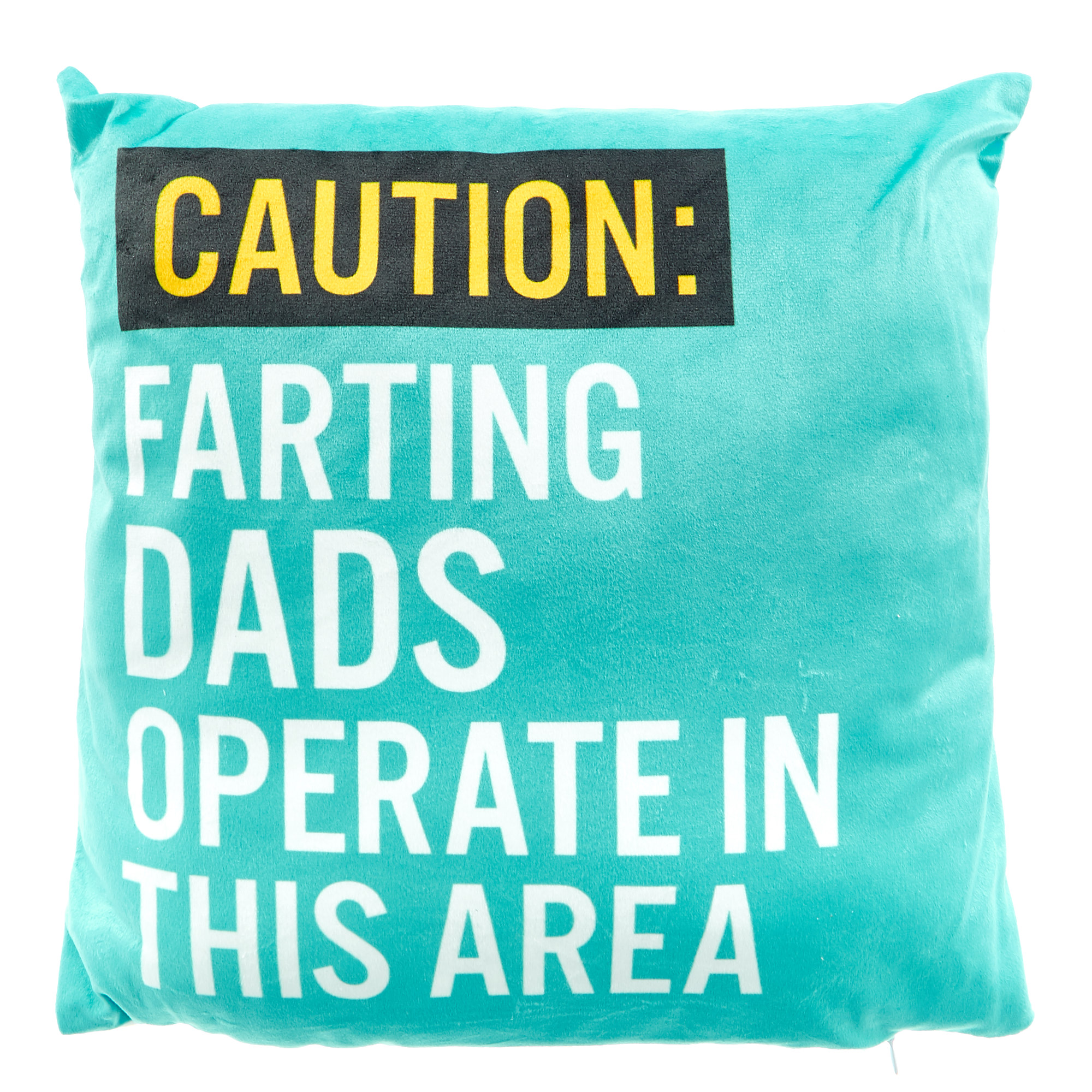 Caution: Farting Dad Cushion