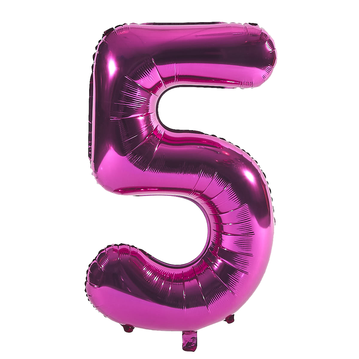 Age 50 Giant Foil Helium Numeral Balloons - Pink (deflated)