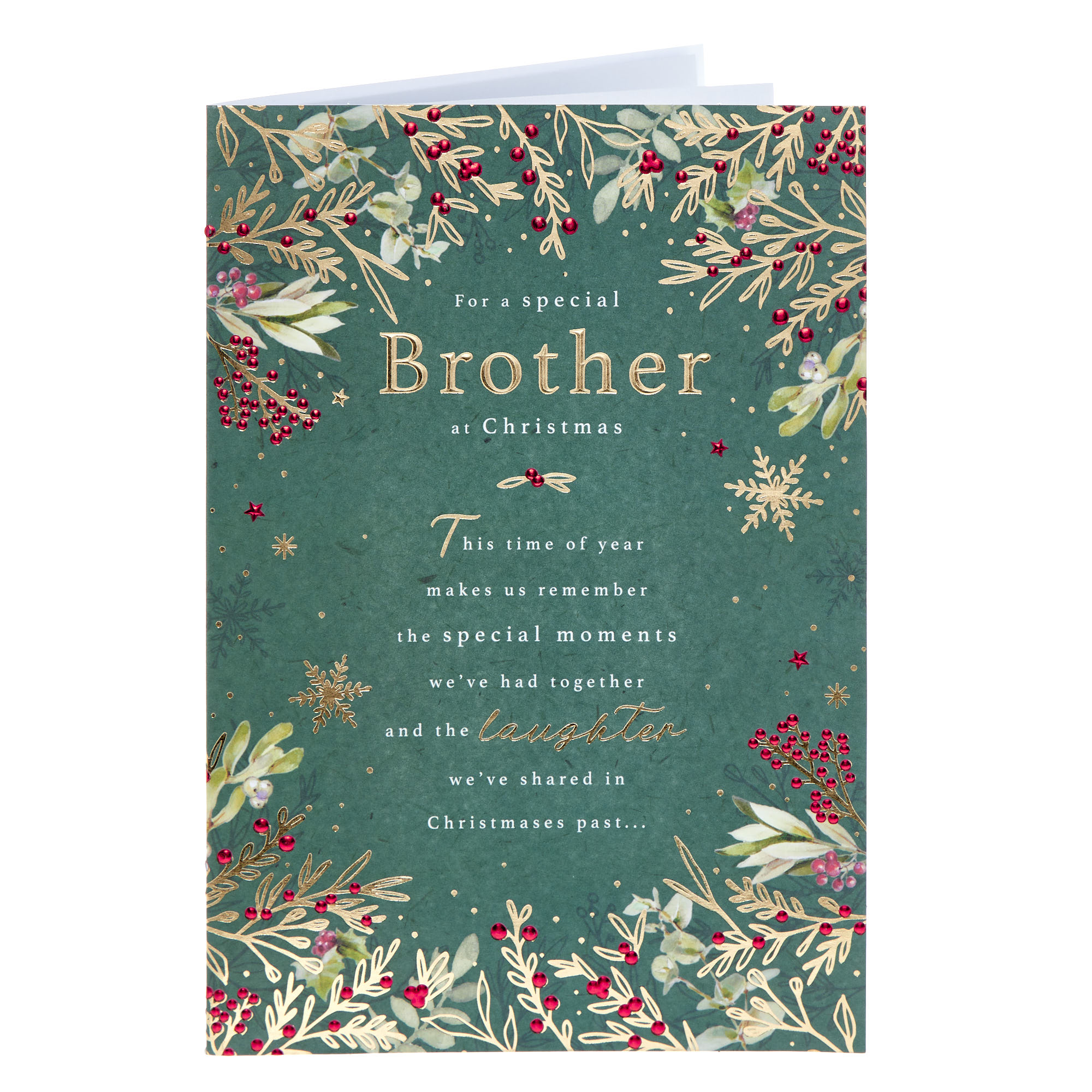 Brother Foliage & Verse Christmas Card