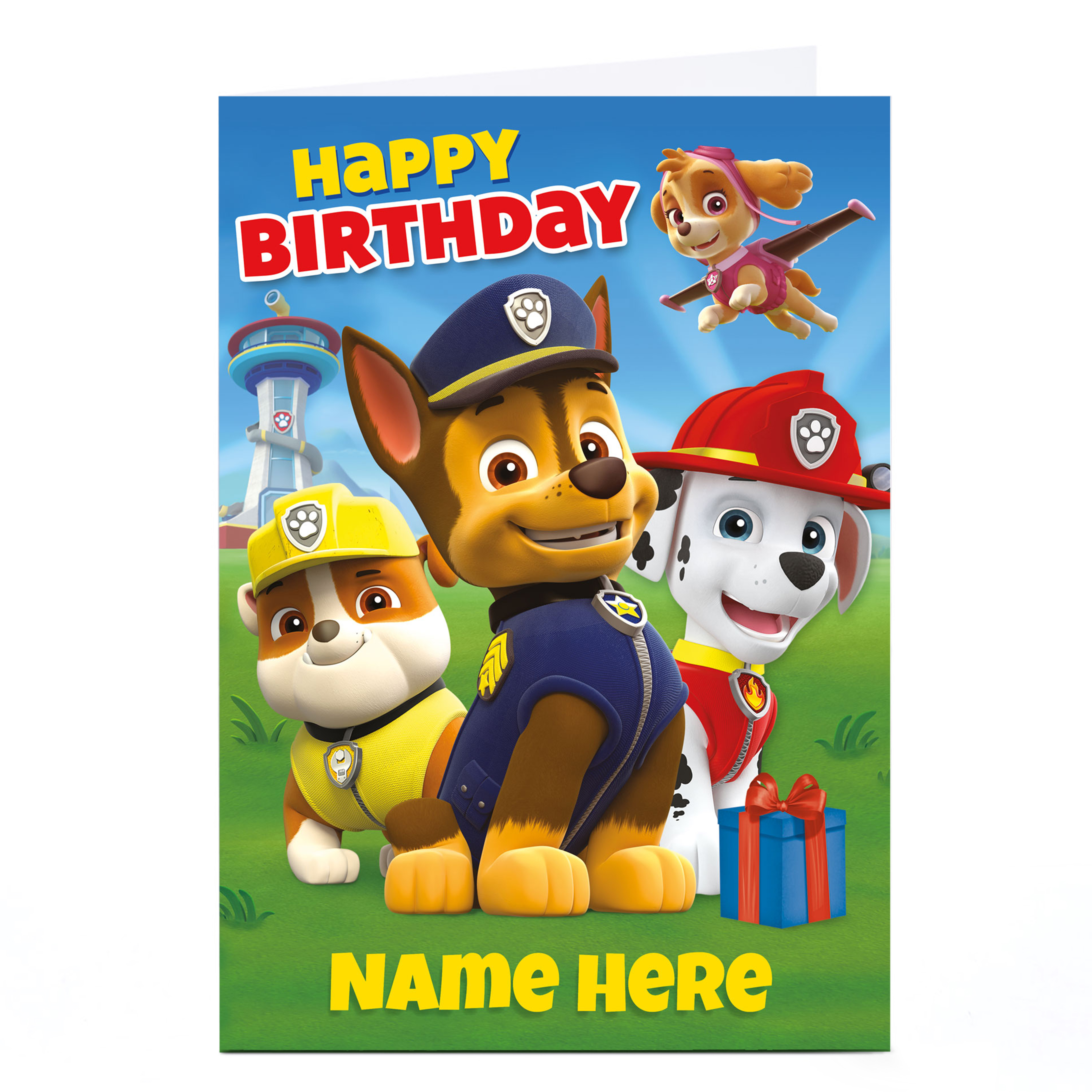 Personalised Paw Patrol Card - Happy Birthday
