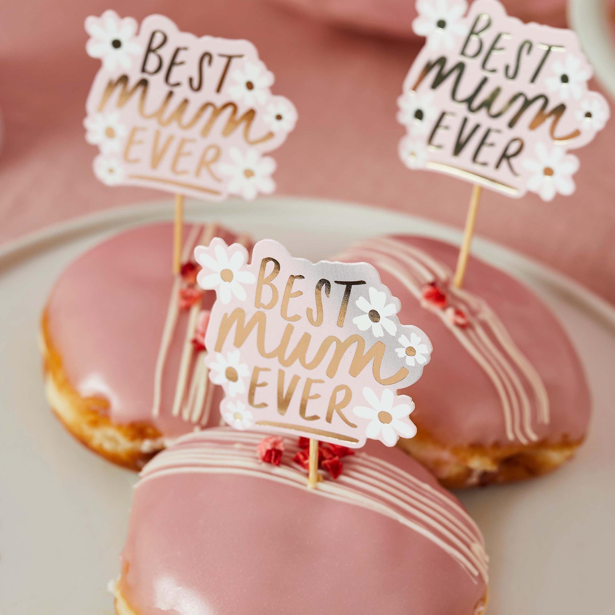 Daisy Best Mum Ever Food Picks - Pack of 12