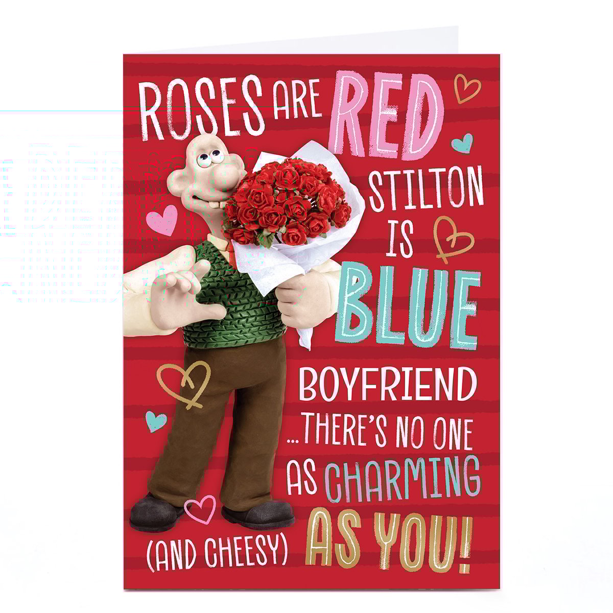 Personalised Valentine's Day Card - Wallace & Gromit, Boyfriend