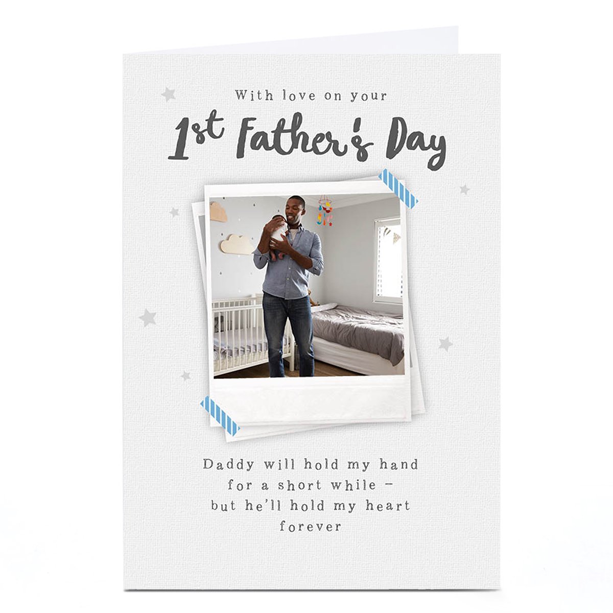 Photo 1st Father's Day Card - Hold My Hand