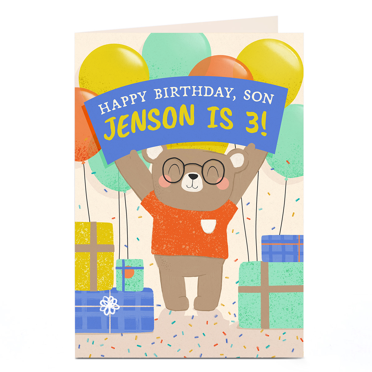Personalised Birthday Card - Happy Birthday Son