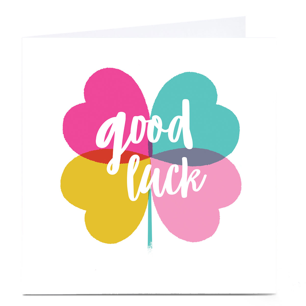 Personalised Hello Munki Good Luck Card - Clover