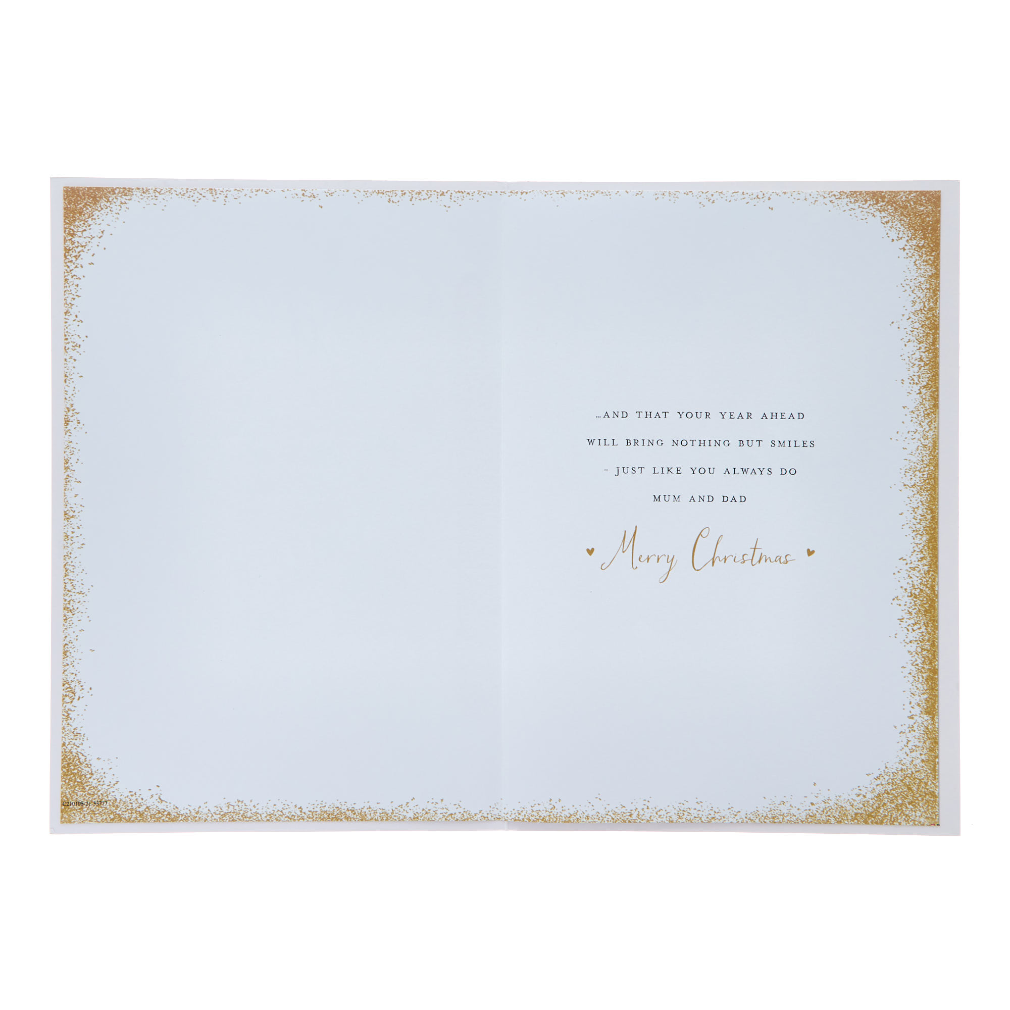 Mum & Dad Champagne Christmas Card
