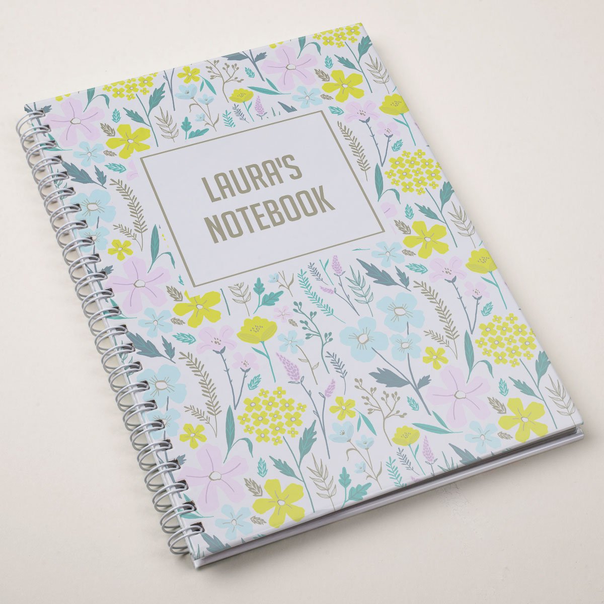 Personalised Notebook - Pastel Florals